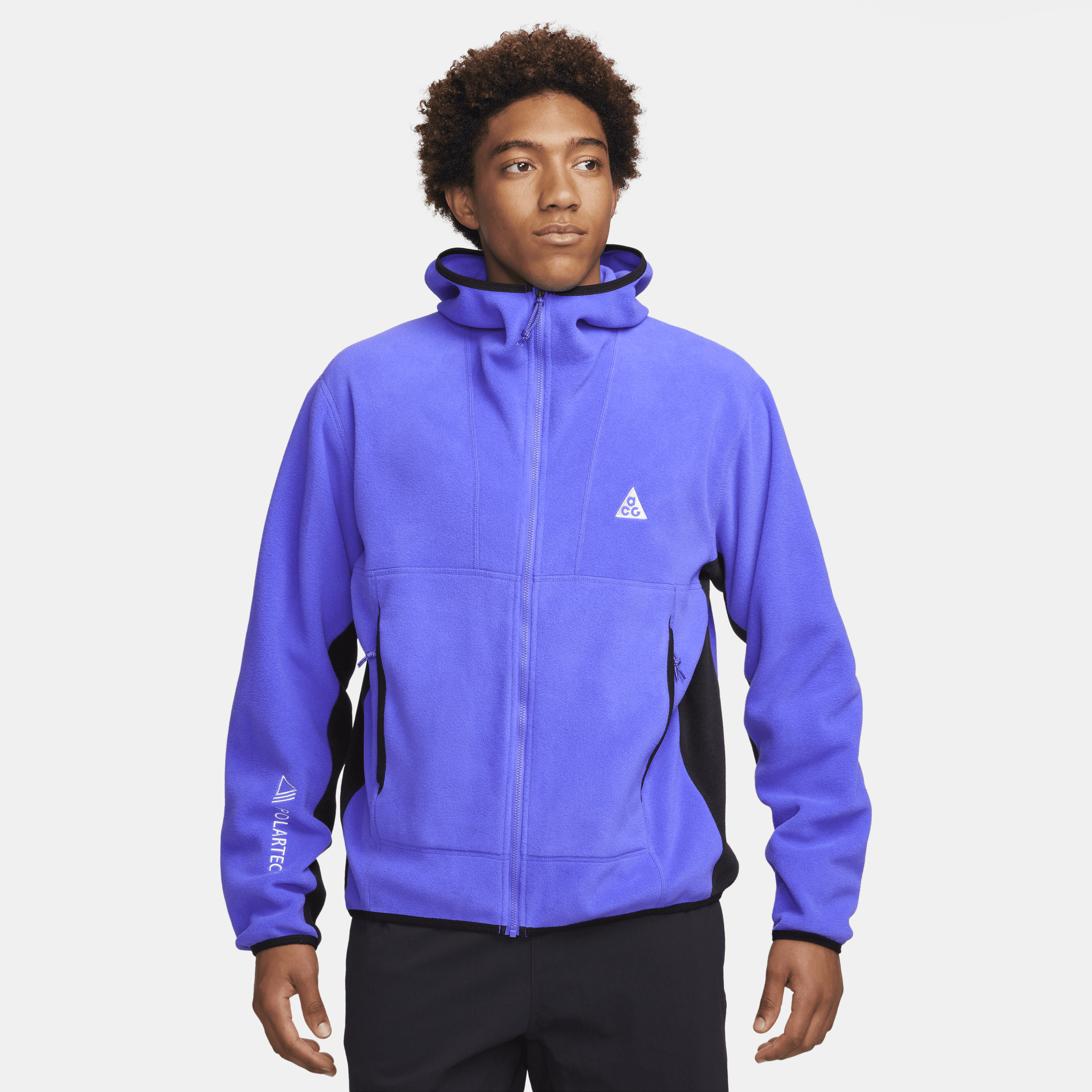 Nike Men's  Acg "wolf Tree" Polartec® Full-zip Top In Purple