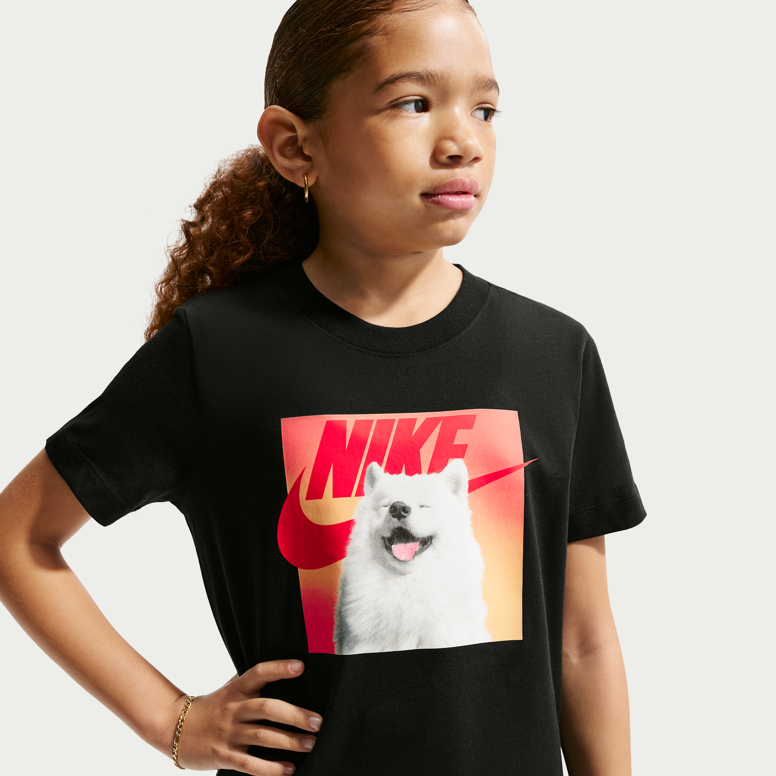 Nike NSW Photo Create T-Shirt - Boys' Grade School Black/Multi Size M