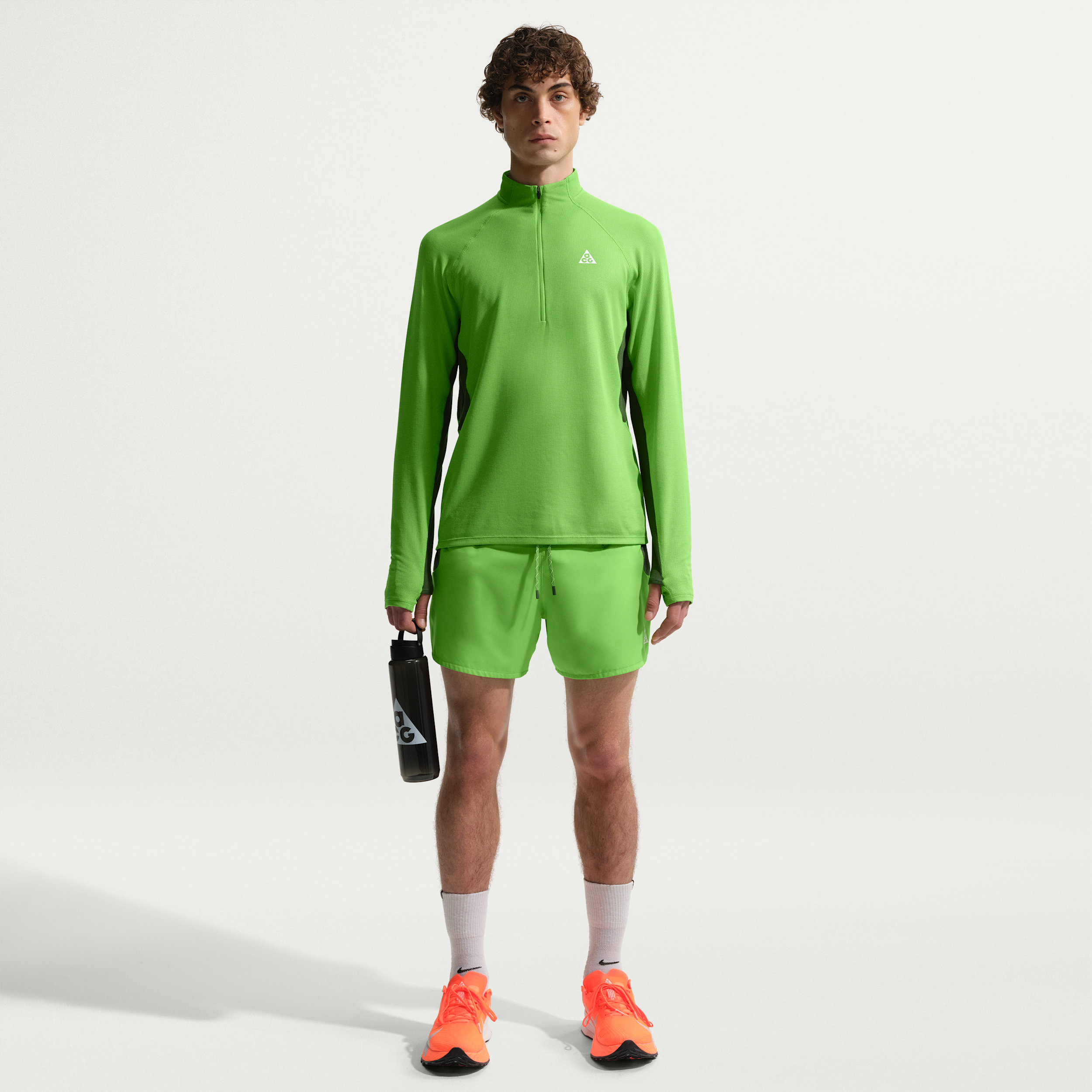 Men's Nike ACG Second Sunrise Dri-FIT ADV 5" Brief-Lined Shorts in Green | IO9675-307