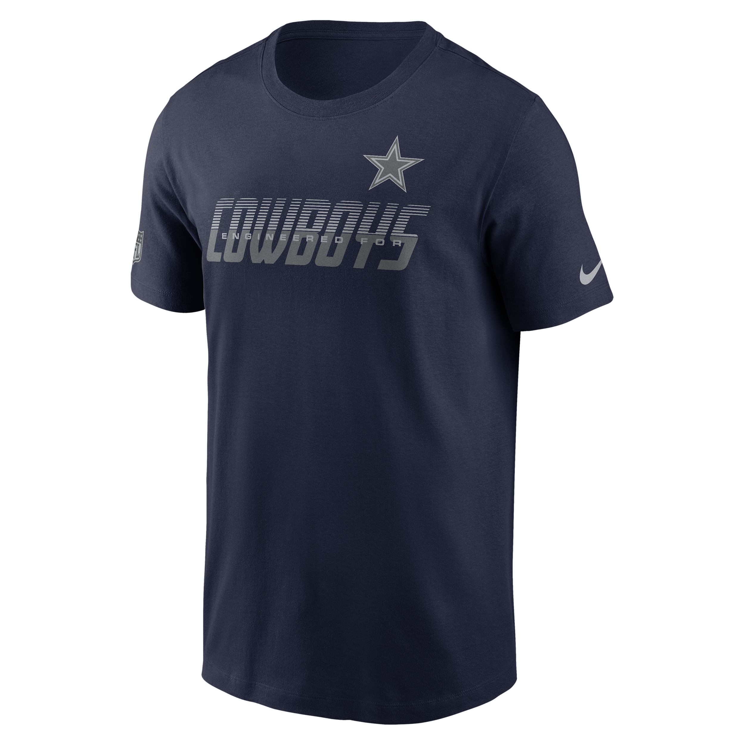 Dallas Cowboys Sideline Team Issue Nike Men's Dri-FIT NFL T-Shirt in Blue | 02ET41S7RD-TF9