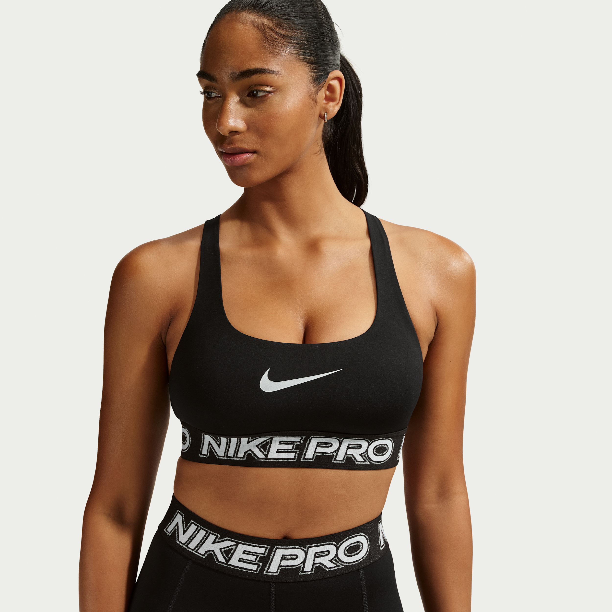 Women's Nike Pro Light-Support Non-Padded Sports Bra in Black | IF0214-010