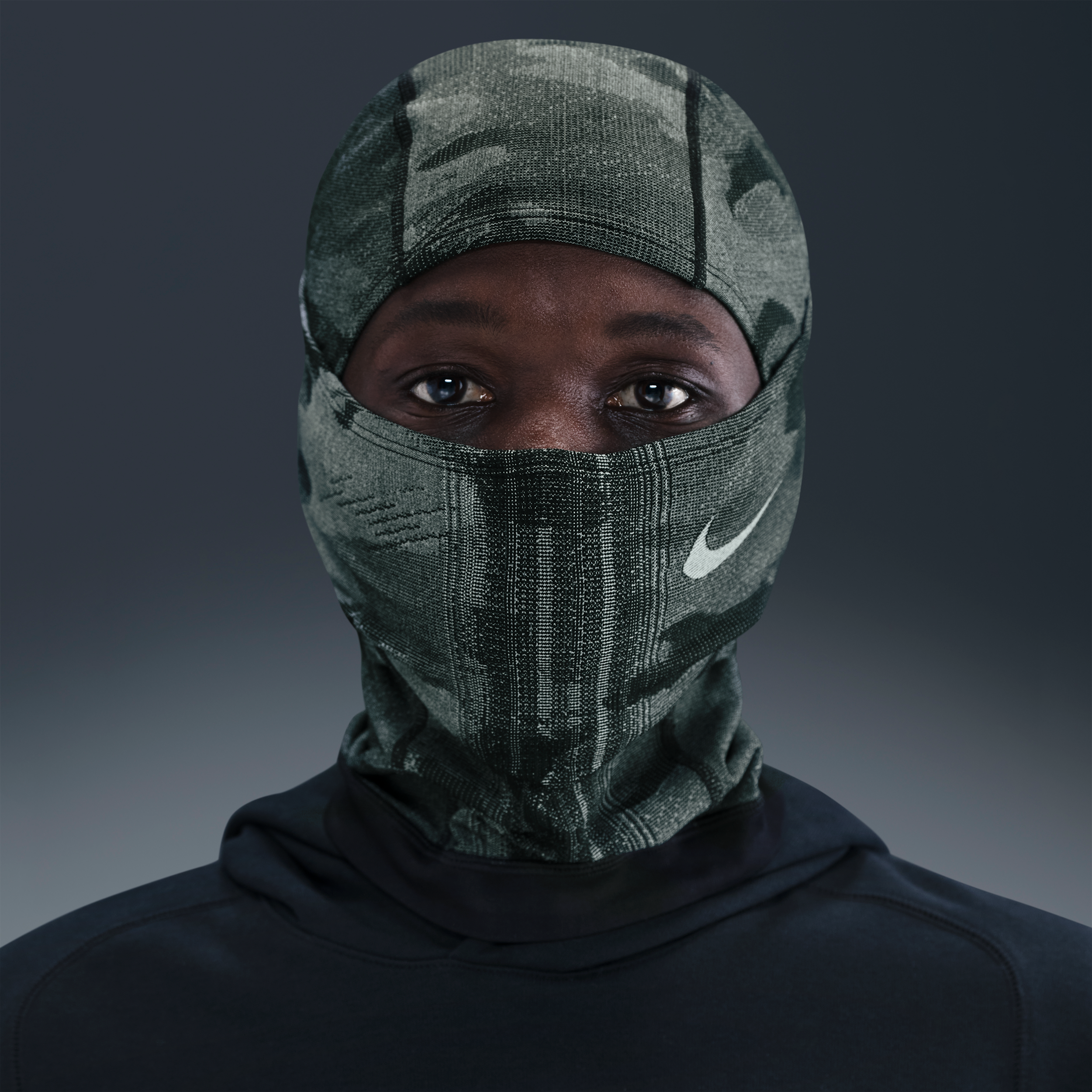 Nike Unisex Hyperwarm Knit Hood In Gray