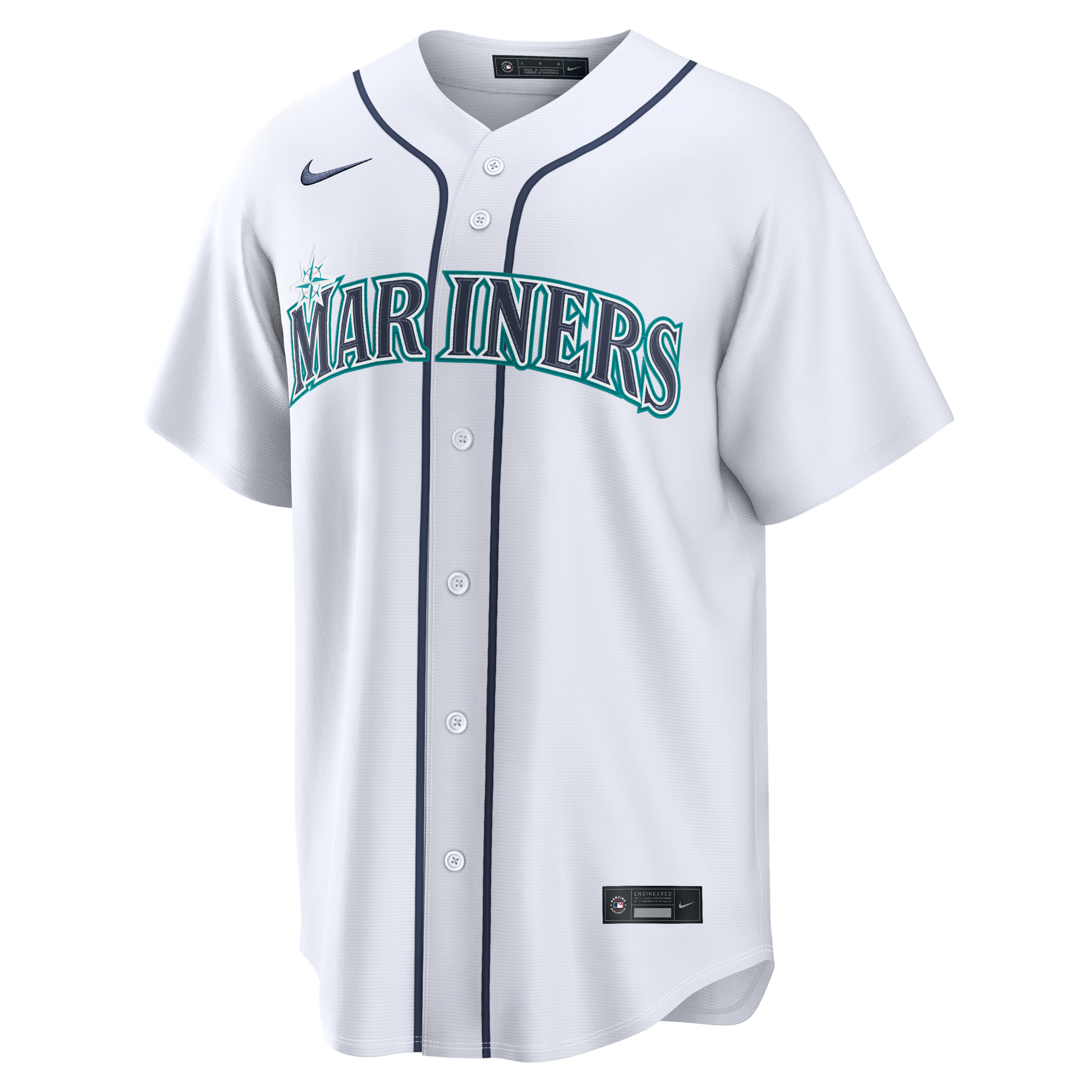 Josh Naylor Seattle Mariners Nike Men's MLB Replica Jersey in White | RP260IETMV9-GJ3