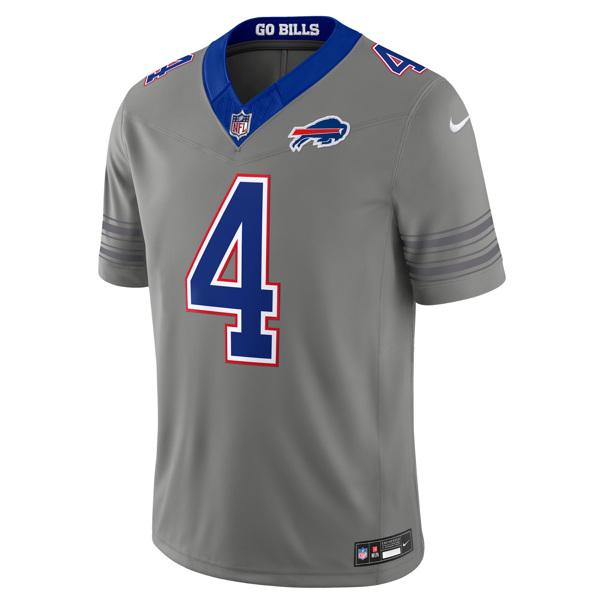 Nike Men's James Cook Iii Gray Buffalo Bills Nickel City Vapor F.u.s.e. Stitched Limited Jersey - Gray