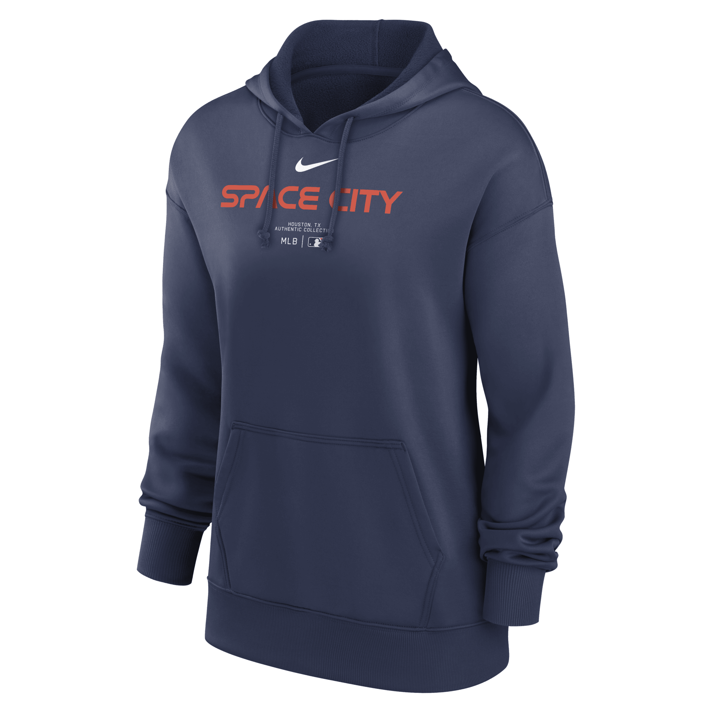 NIKE HOUSTON ASTROS AUTHENTIC COLLECTION CITY CONNECT PRACTICE  WOMEN'S DRI-FIT MLB PULLOVER HOODIE,1015646555