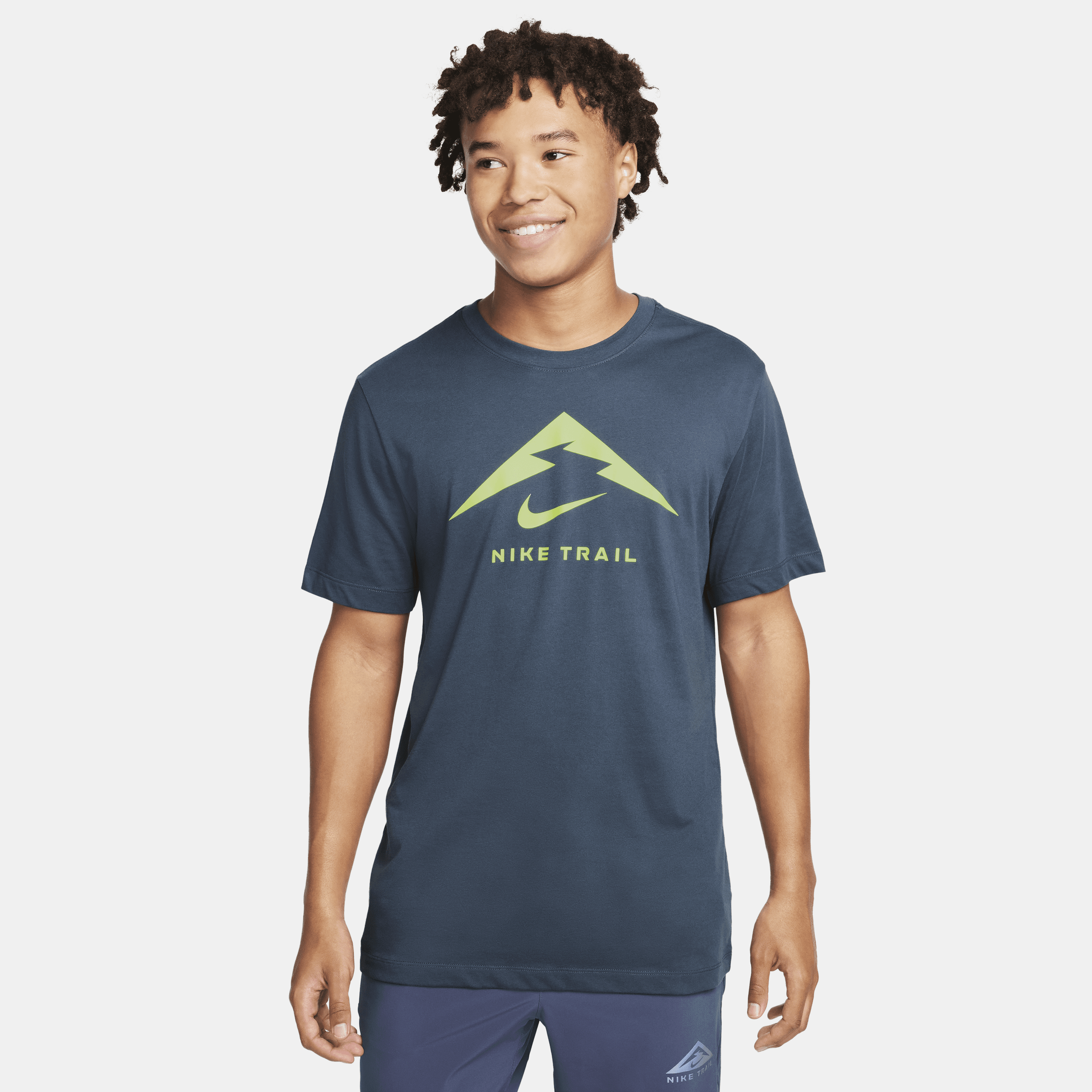 Nike Men's Dri-fit Trail Running T-shirt In Blue