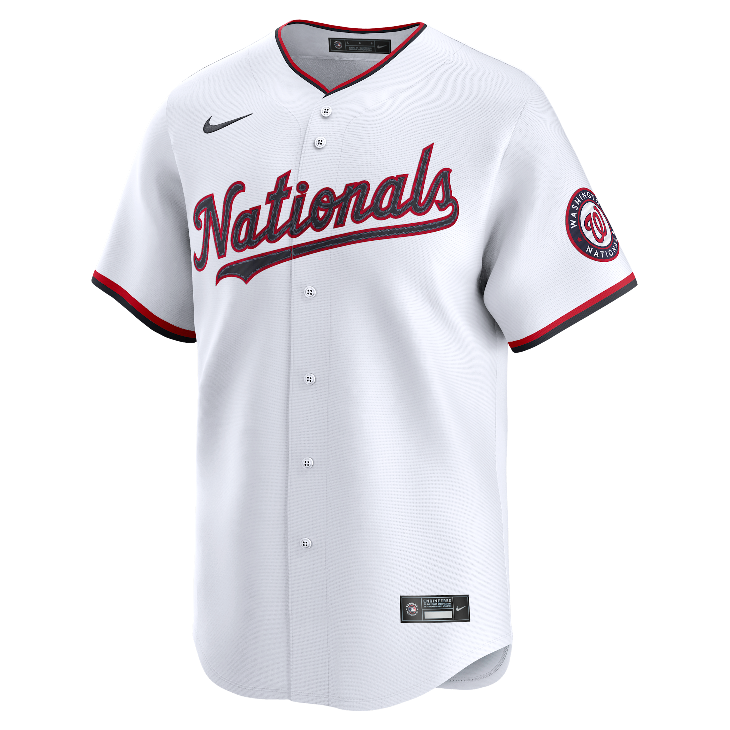 James Wood Washington Nationals Nike Men's Dri-FIT MLB Limited Jersey in White | LM25WTHOWT9-49G