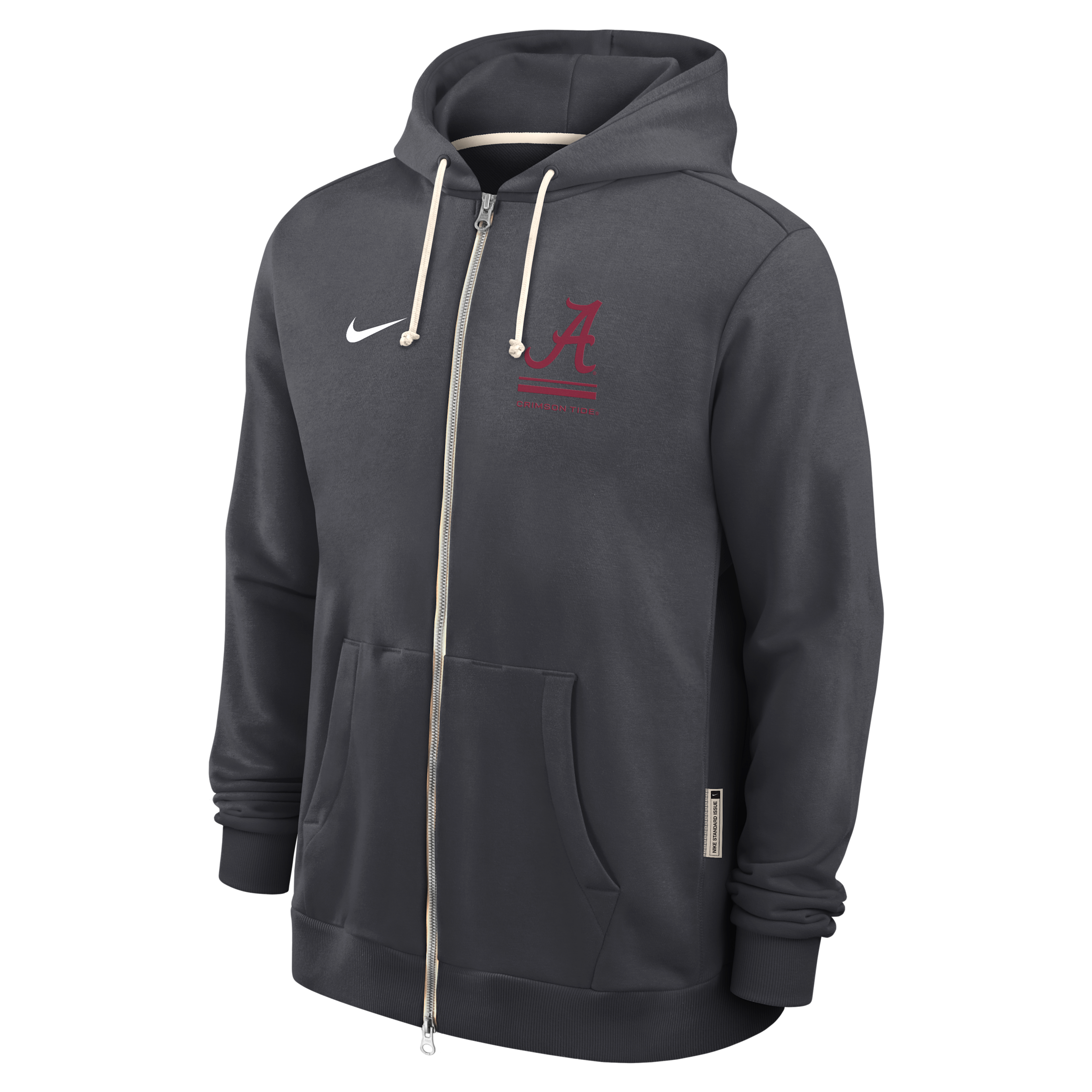 Nike Men's Anthracite Alabama Crimson Tide 2026 Sideline Standard Issue Dri-fit Full-Zip Hoodie - Anthracite