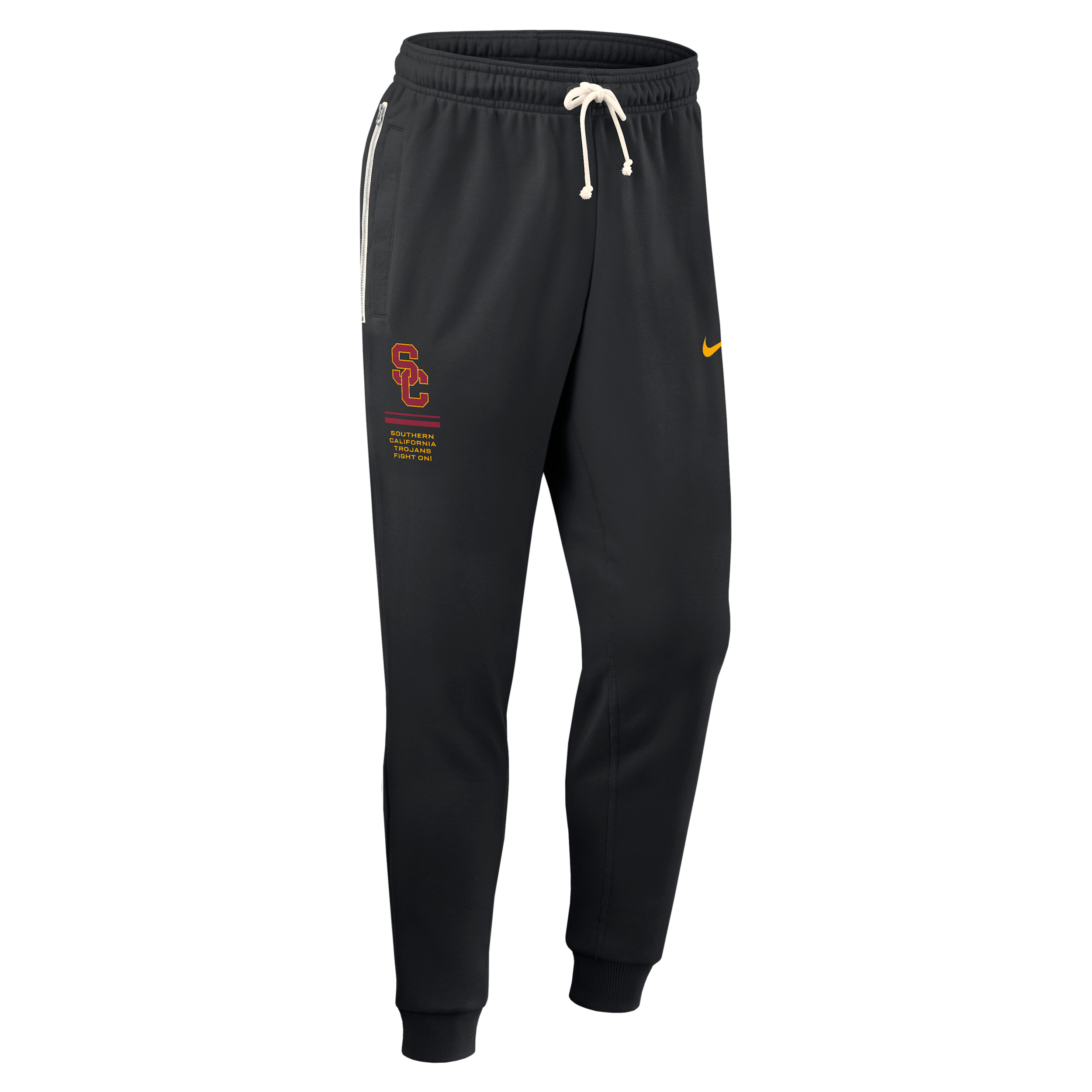 USC Sideline Standard Issue Nike Men's Dri-FIT College Taper Pants in Black | 03B000ASCJ-WL2