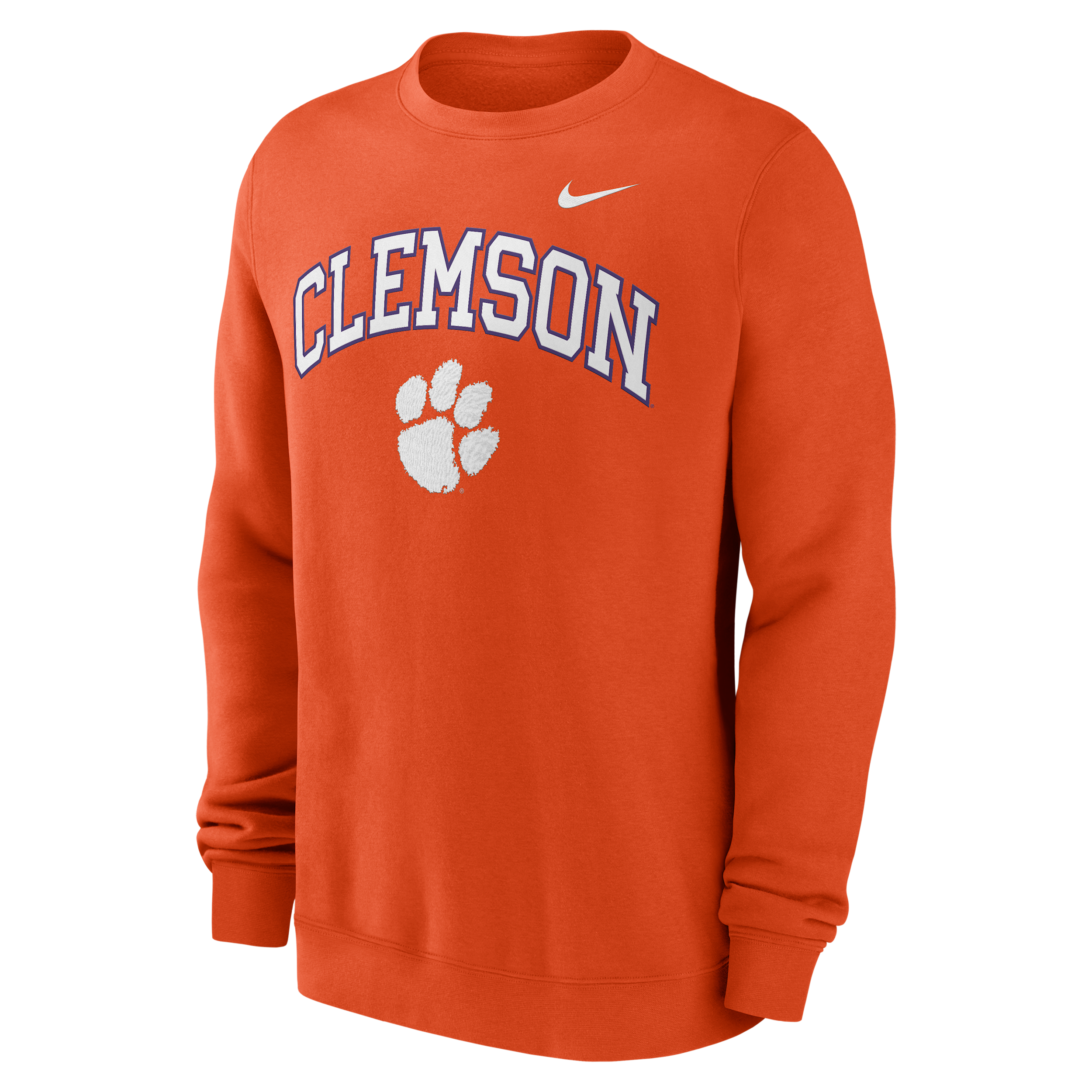 Nike Clemson Arch  Men's College Pullover Crew In Orange