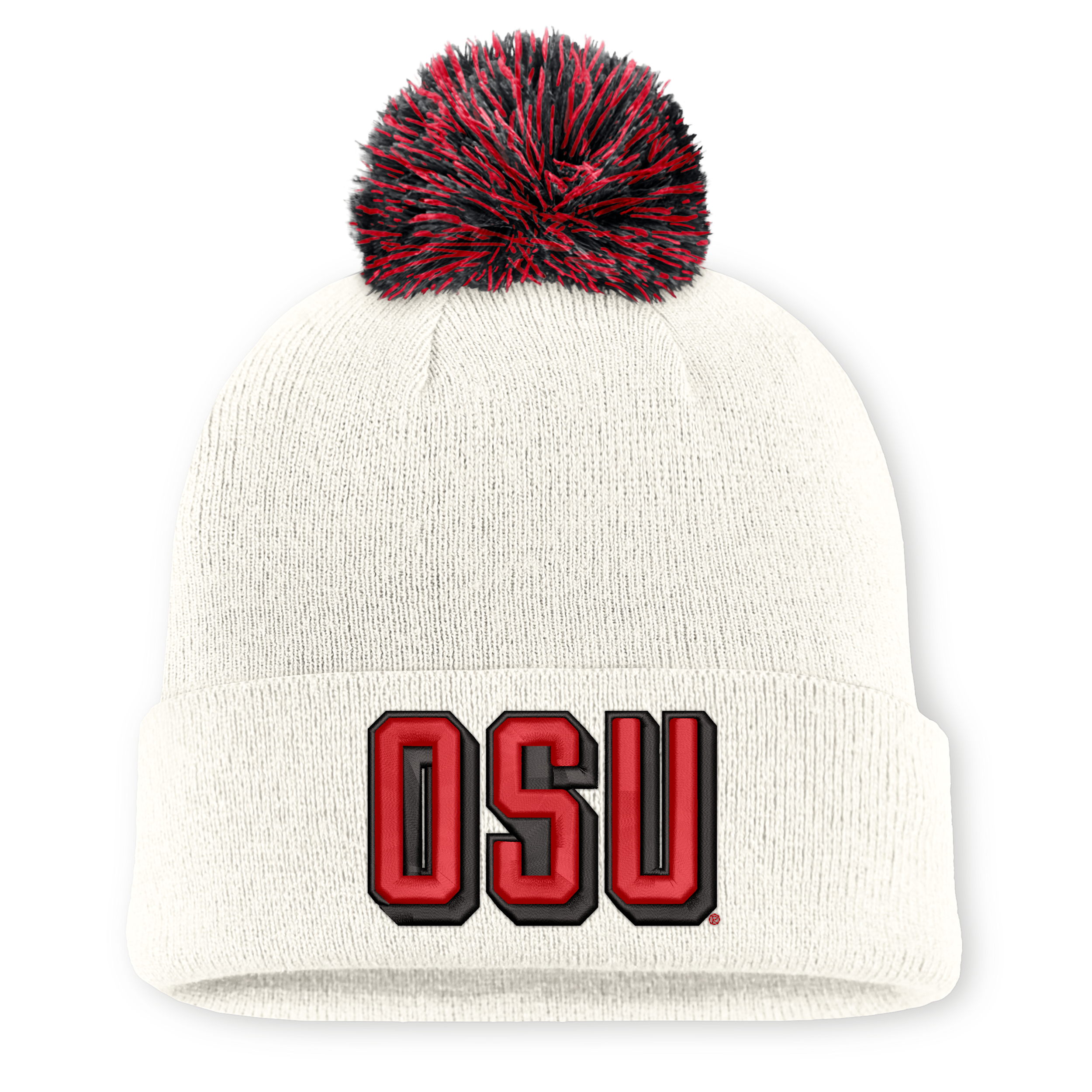 Ohio State Peak Nike Unisex College Cuffed Beanie in White | NC1611KOBV-40H