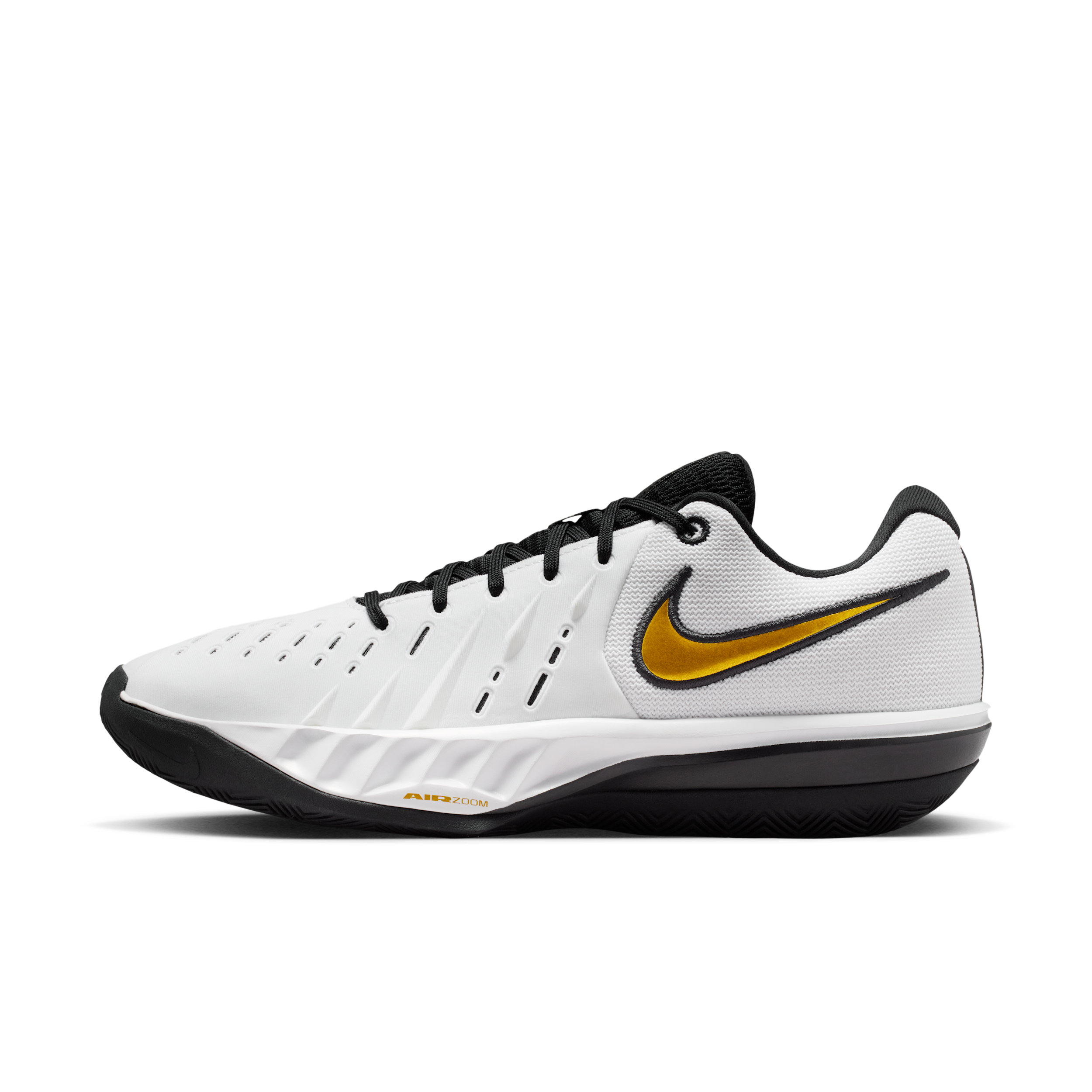 Nike G.T. Cut Academy 2 Basketball Shoes, Men's, M10/W11.5, White/Mtlc Gold/Black