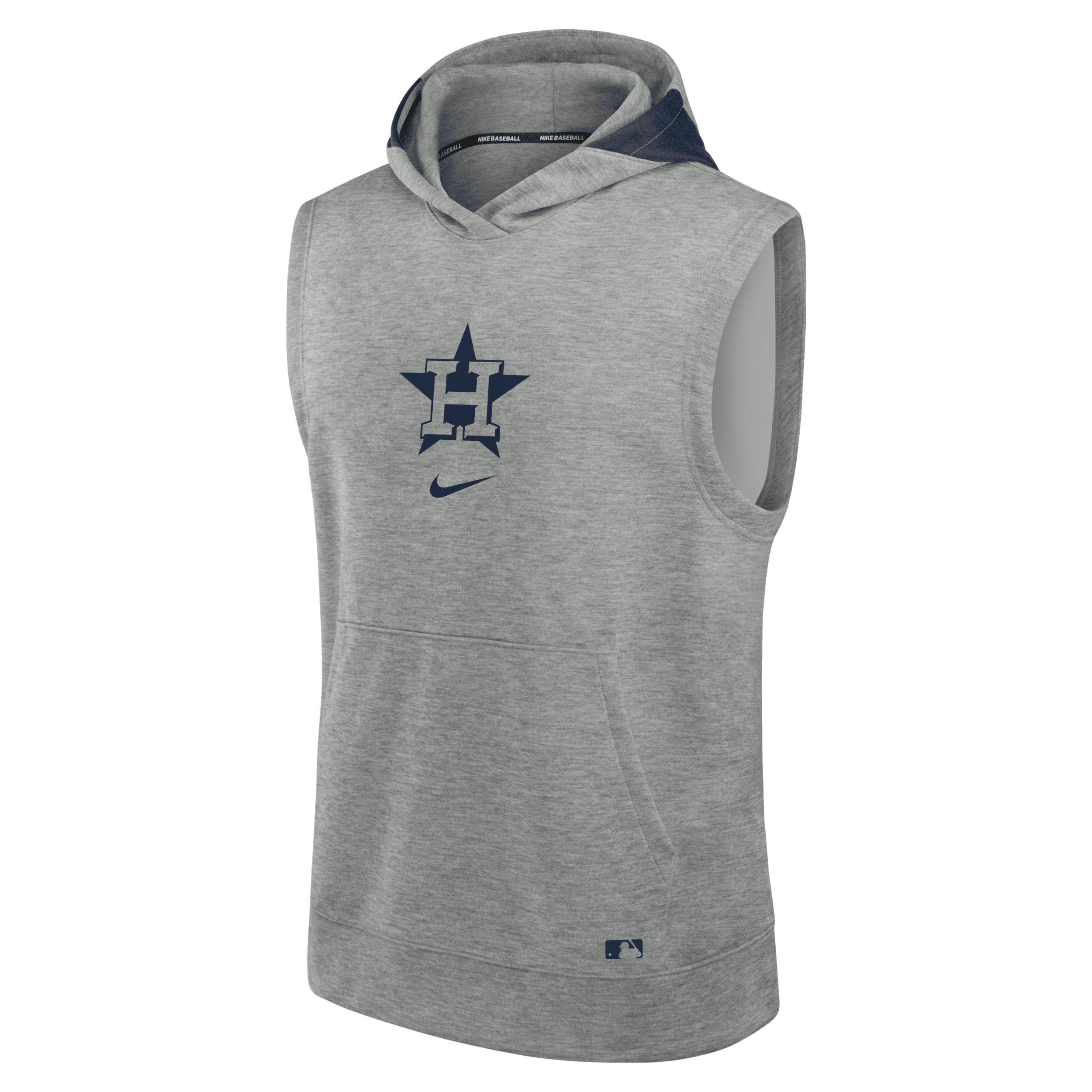 Shop Nike Houston Astros Authentic Collection Early Work Menâs  Men's Dri-fit Mlb Sleeveless Pullover Hoodie In Grey