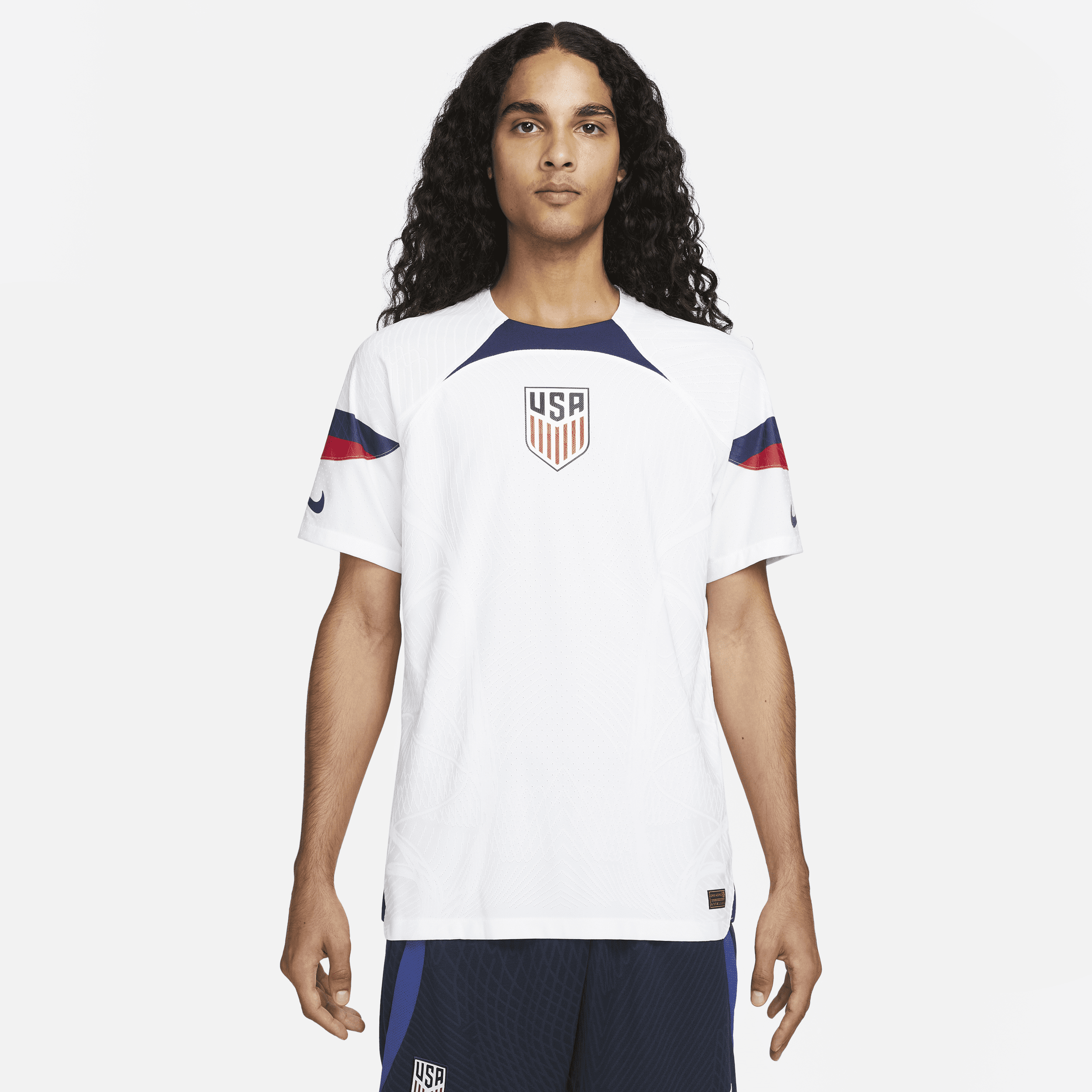 USMNT Nike 2022/23 Home Vapor Match Authentic Blank Jersey - White