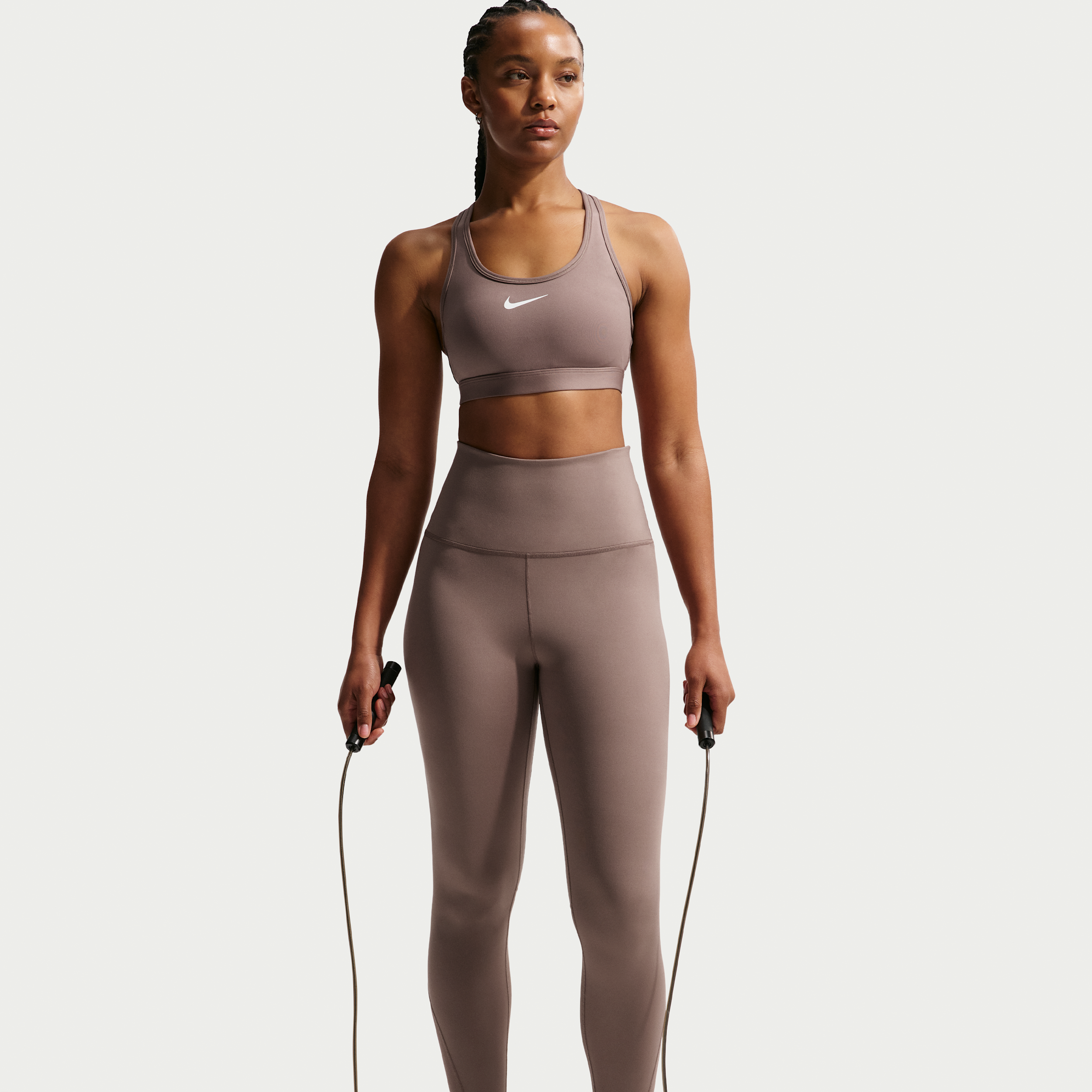Nike Women's One High-Waisted 7/8 Leggings in Brown | DV9020-233