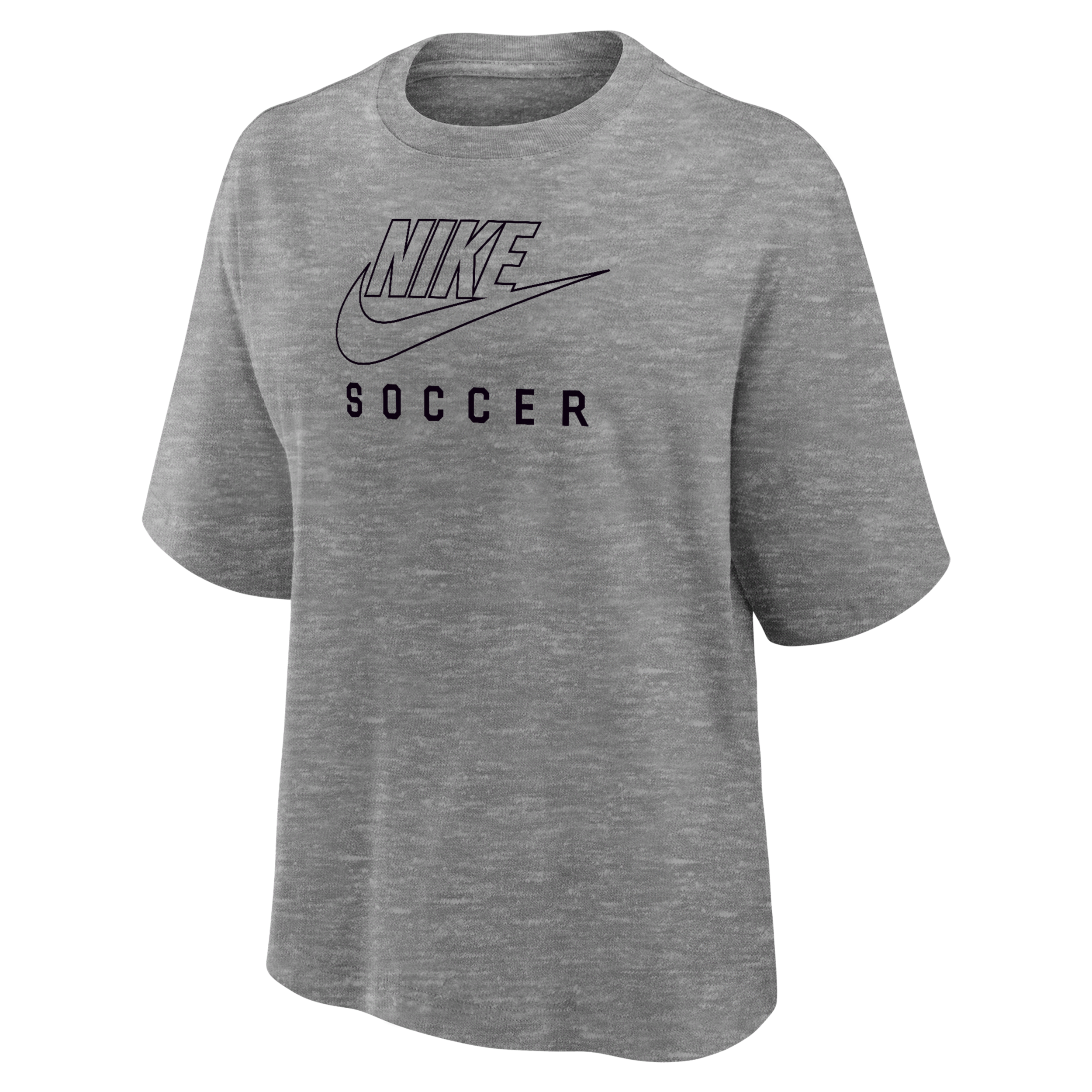 Nike Women's Swoosh Soccer Boxy T-shirt In Grey