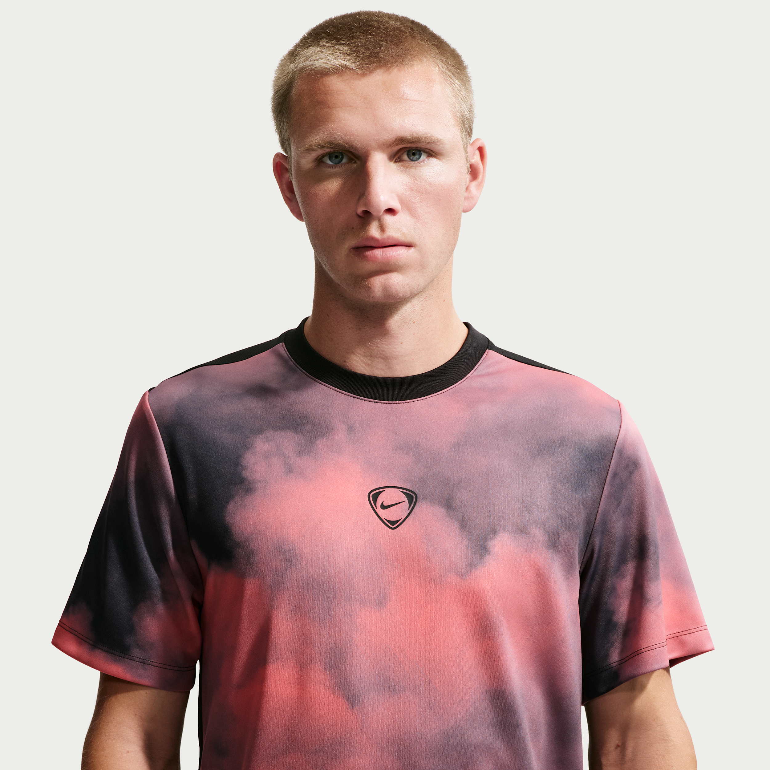 Nike Men's Academy+ Dri-FIT Short-Sleeve Soccer Top in Pink | IF2549-804
