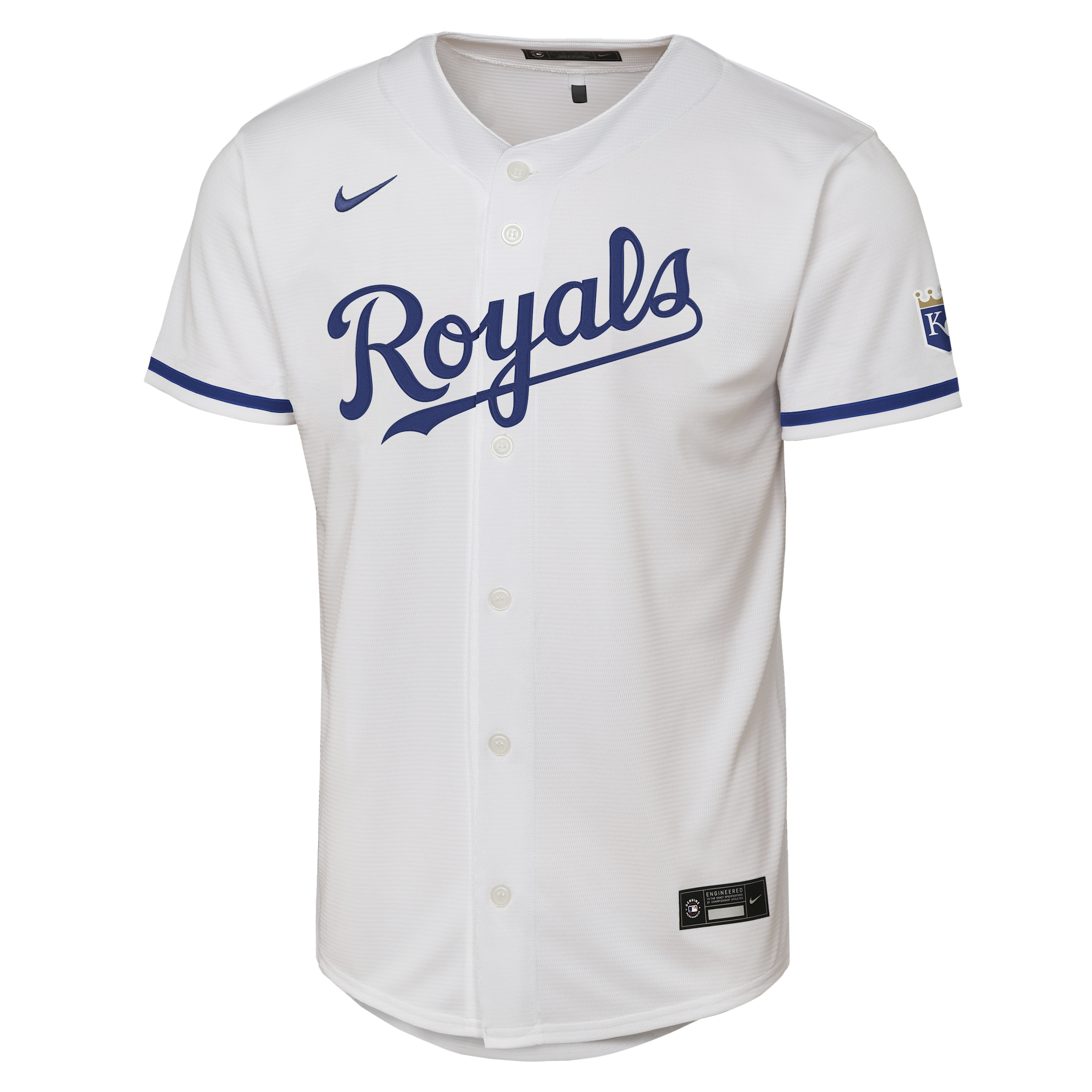 Kansas City Royals Big Kid's Nike MLB Stadium Jersey in White | B7HHMB00KCR-B10