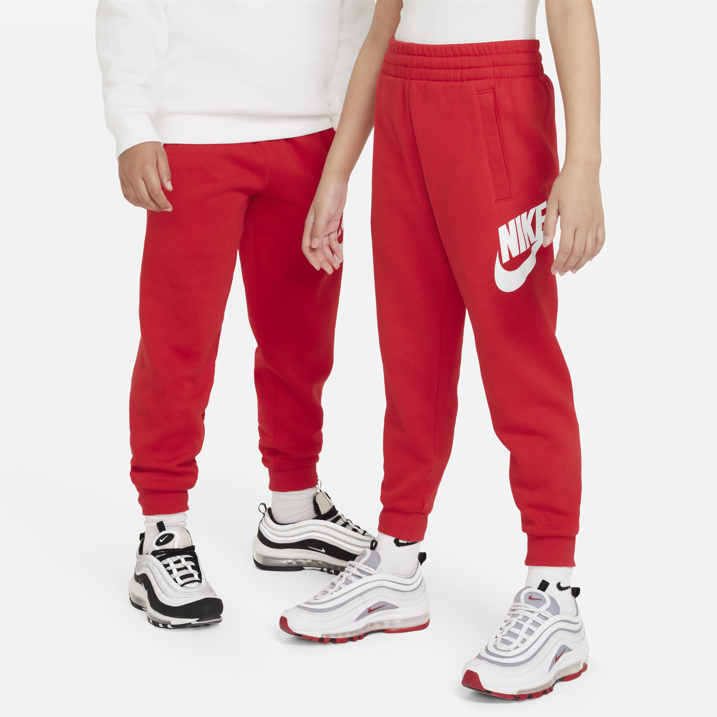 Shop Nike Club Fleece Big Kids' Jogger Pants In Red