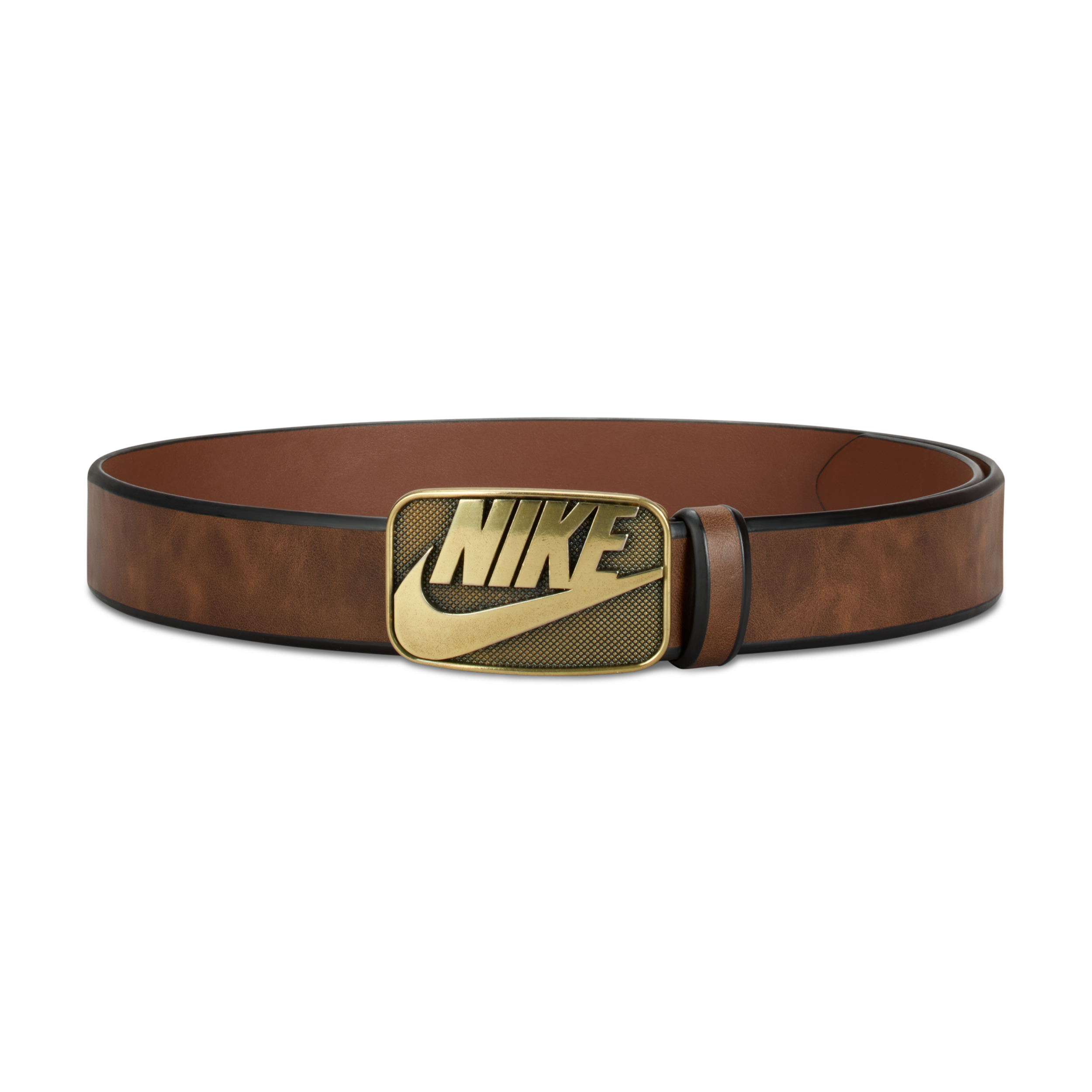 Nike Men's Bevel-Edge Belt in Brown | 18023-200