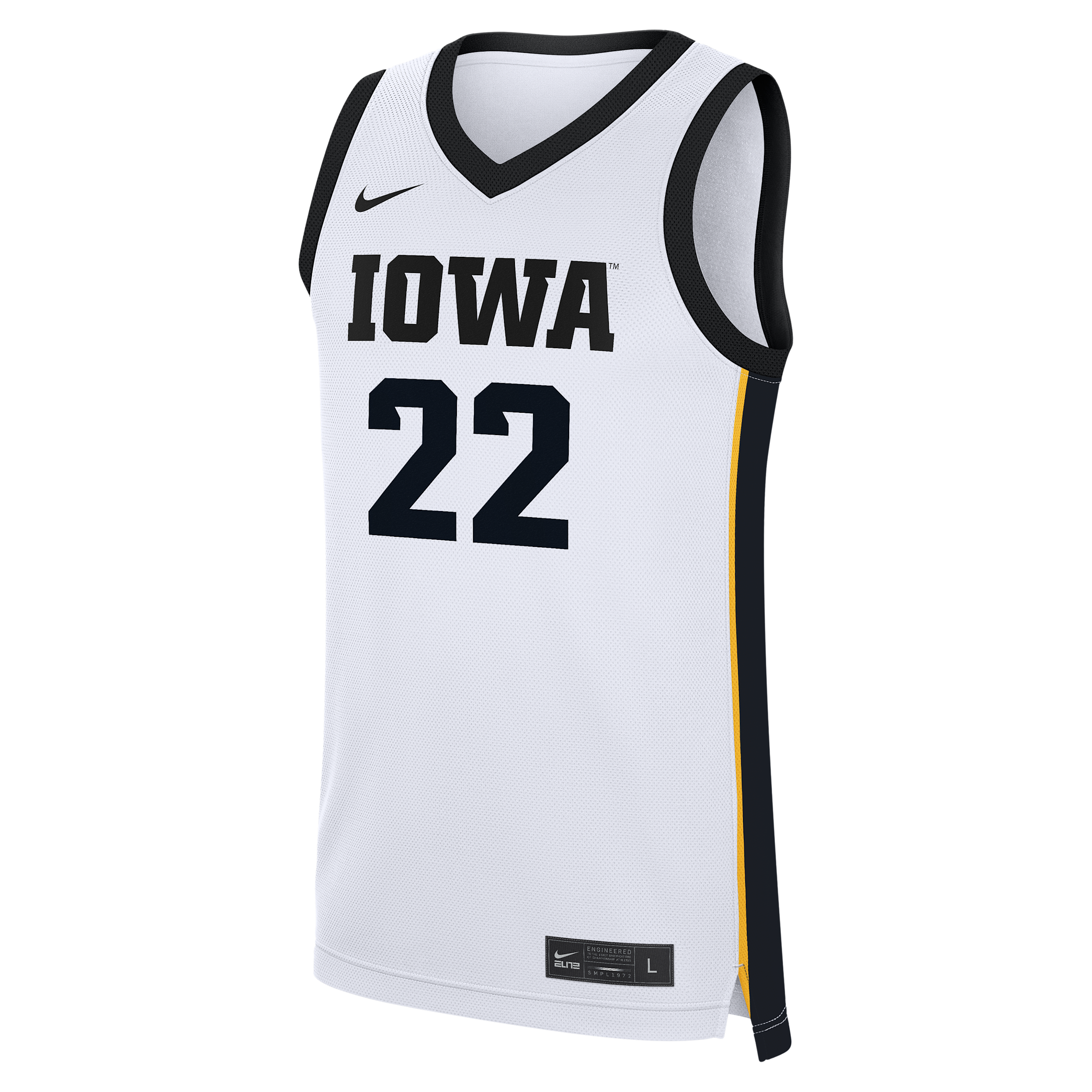 Caitlin Clark Iowa Replica Nike Men's Dri-FIT College Basketball Jersey in White | WBNJ0ICTJ22-UZR