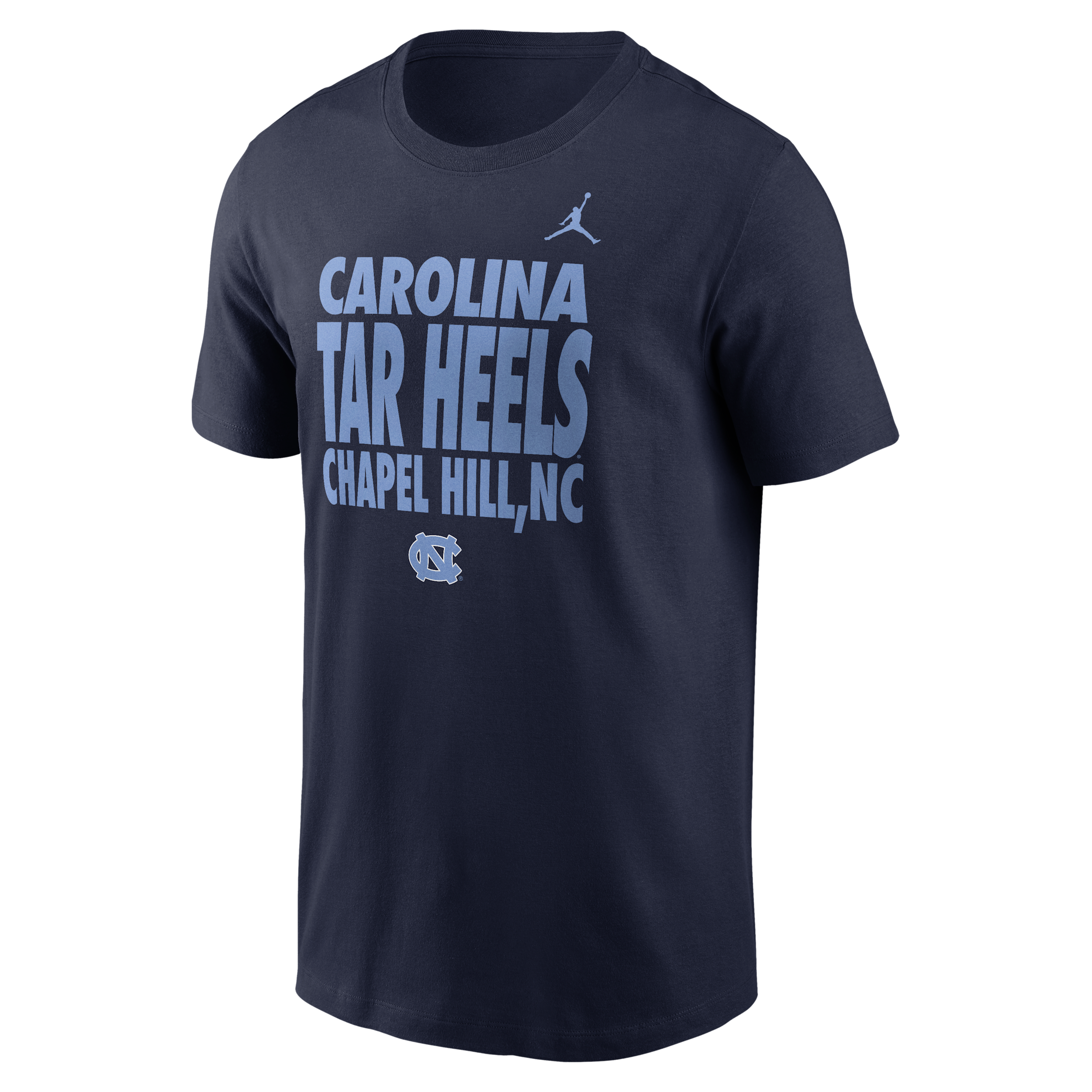 Men's North Carolina Sideline Slogan Jordan Brand Dri-FIT College Long-Sleeve T-Shirt in Blue | 0JET41SNCN-H2B