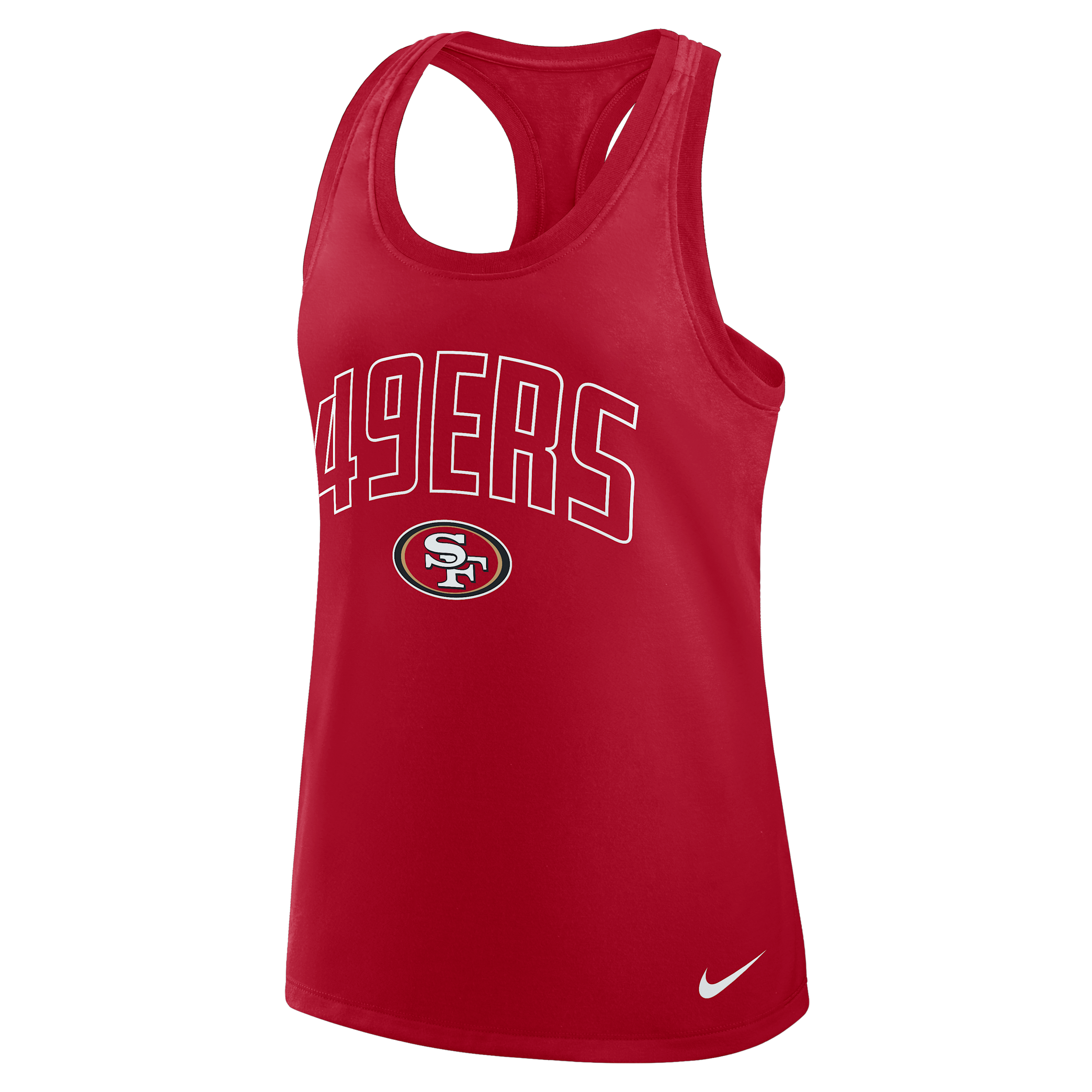 San Francisco 49ers Primetime Nike Women's Dri-FIT NFL Racerback Tank Top in Red | 03E16DL9B-8NT