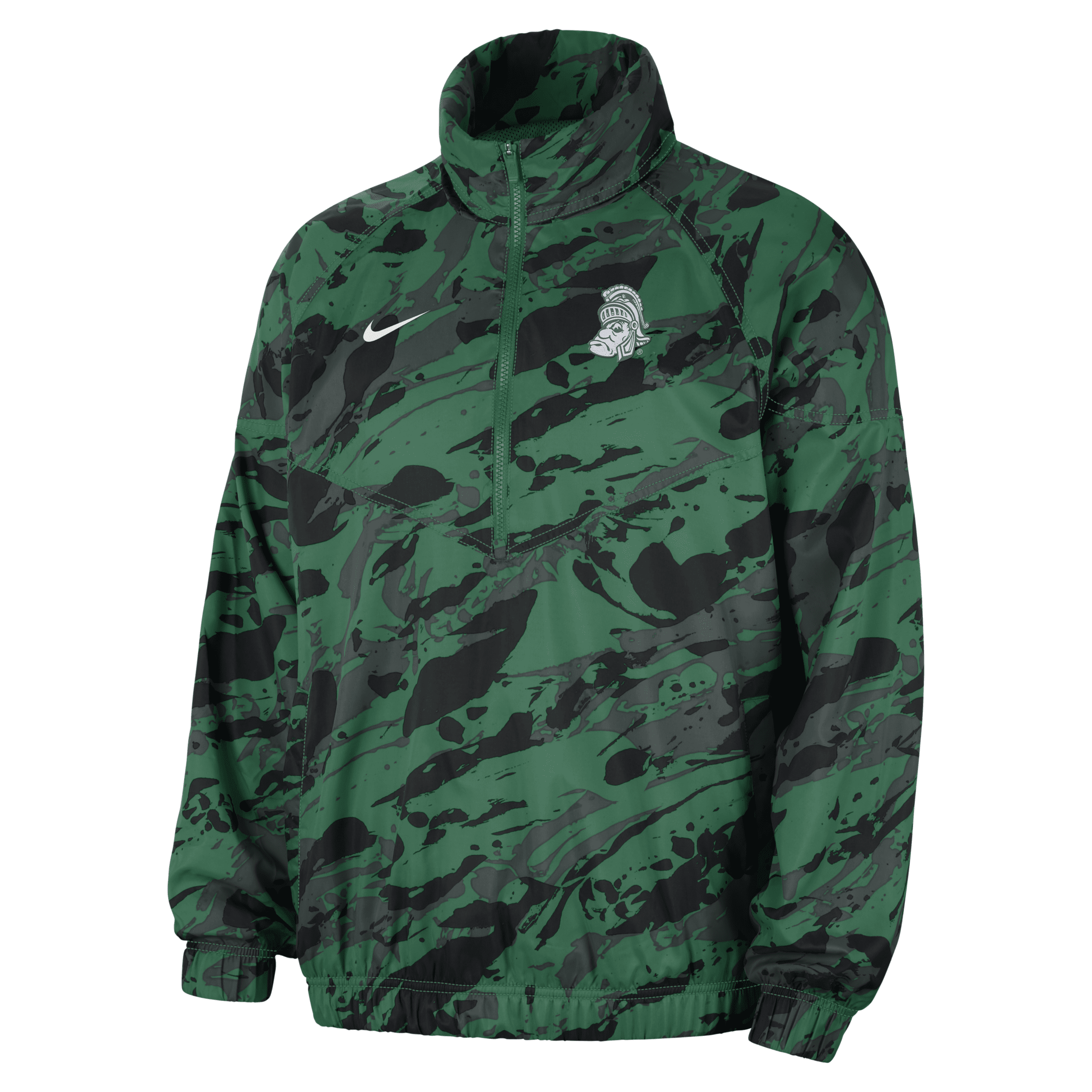 Shop Nike Michigan State Windrunner  Men's College Anorak Jacket In Green