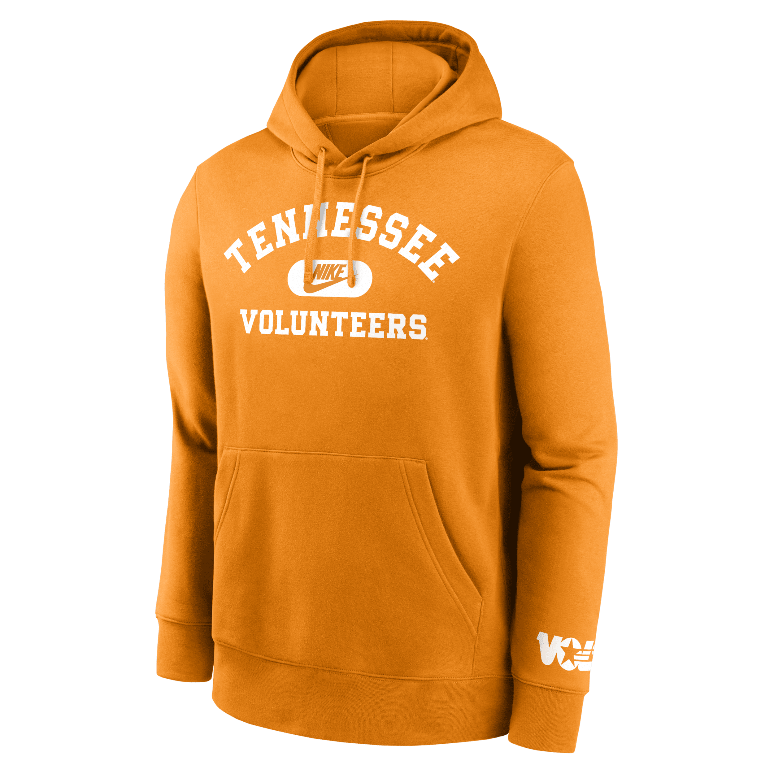 Nike Tennessee Volunteers Legacy Club Foundational Men's College Pullover Hoodie In Orange