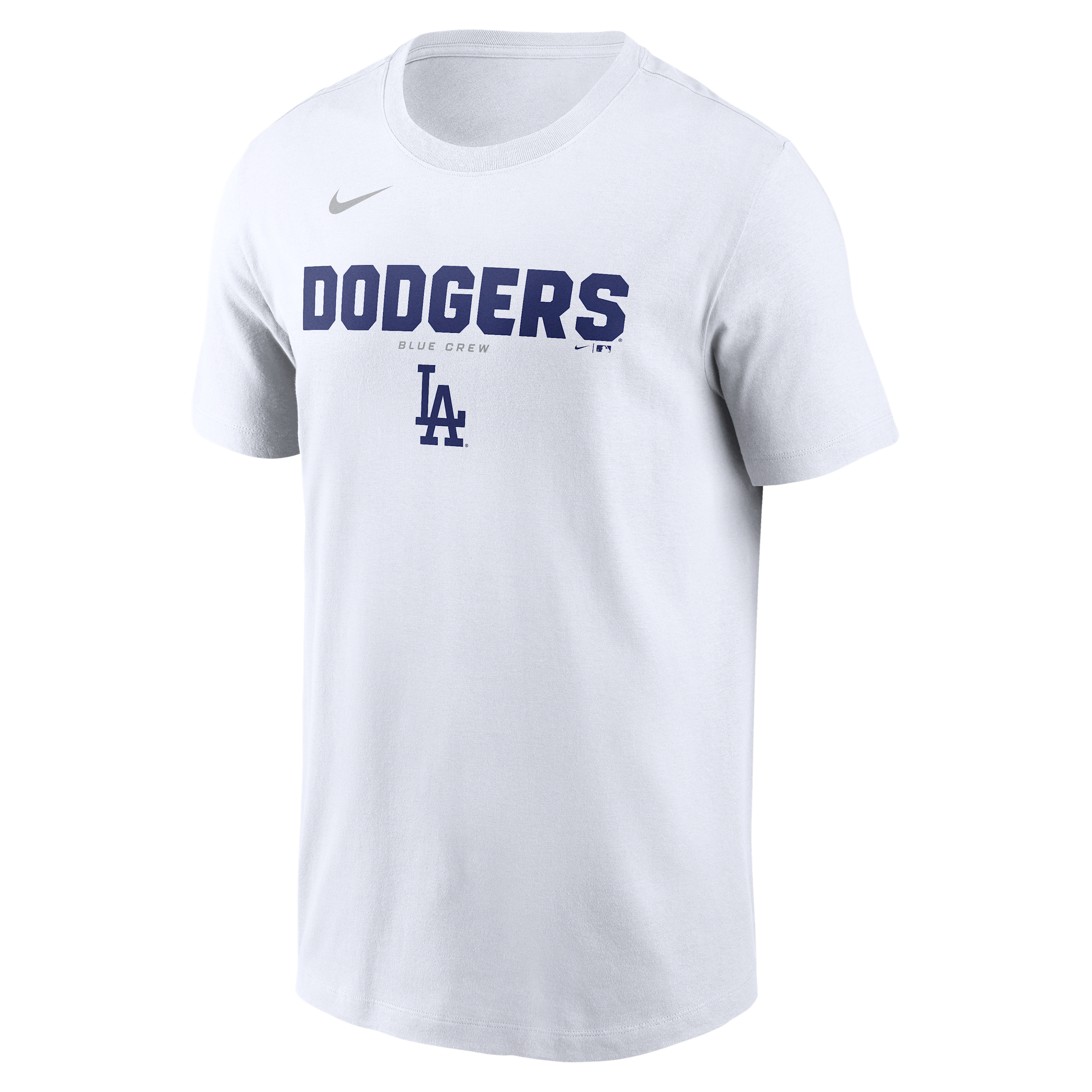 Los Angeles Dodgers Bold Team Name Nike Men's MLB T-Shirt in White | N19910ALD-D31