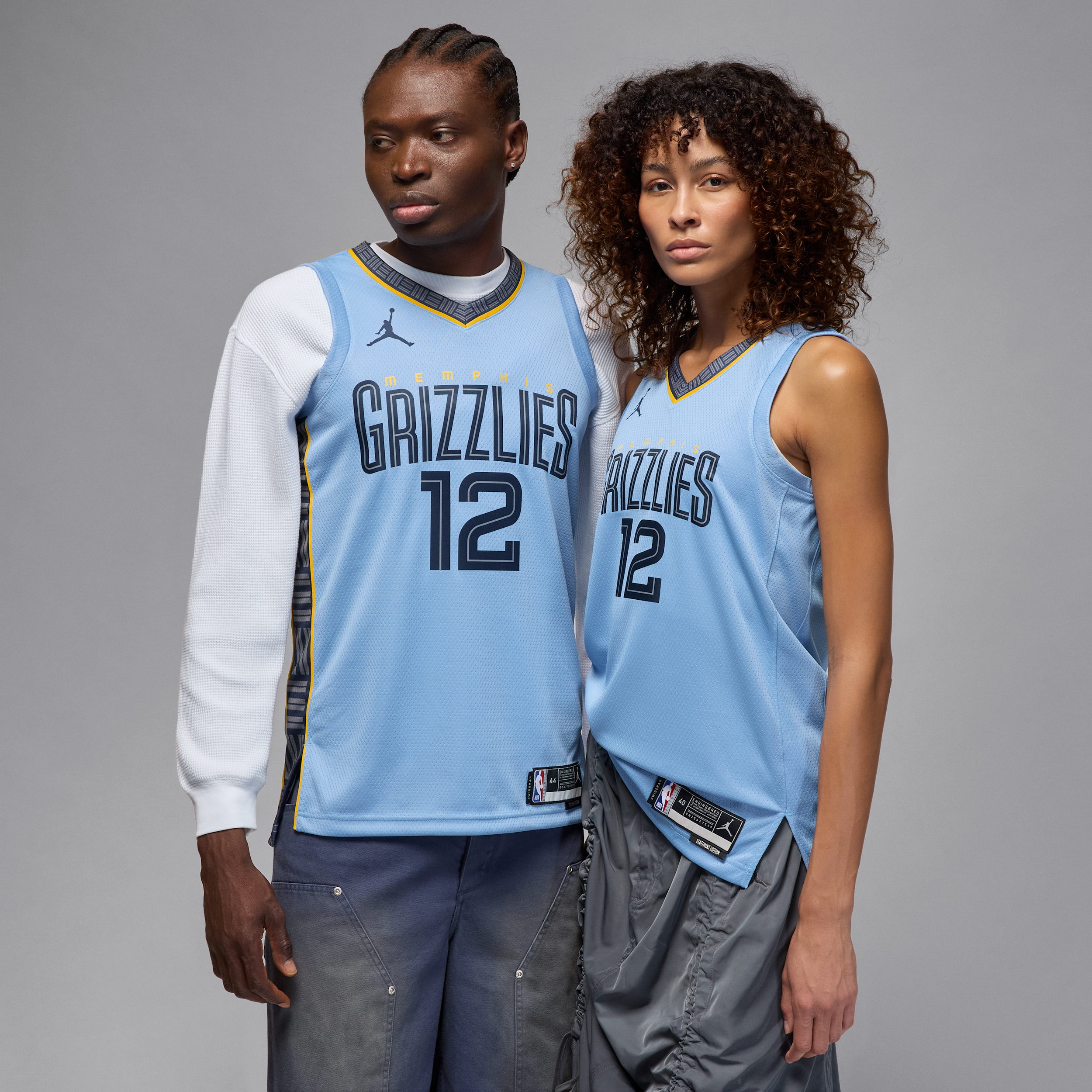 Men's Memphis Grizzlies Statement Edition Jordan Dri-FIT NBA Swingman Jersey in Blue | DO9531-422