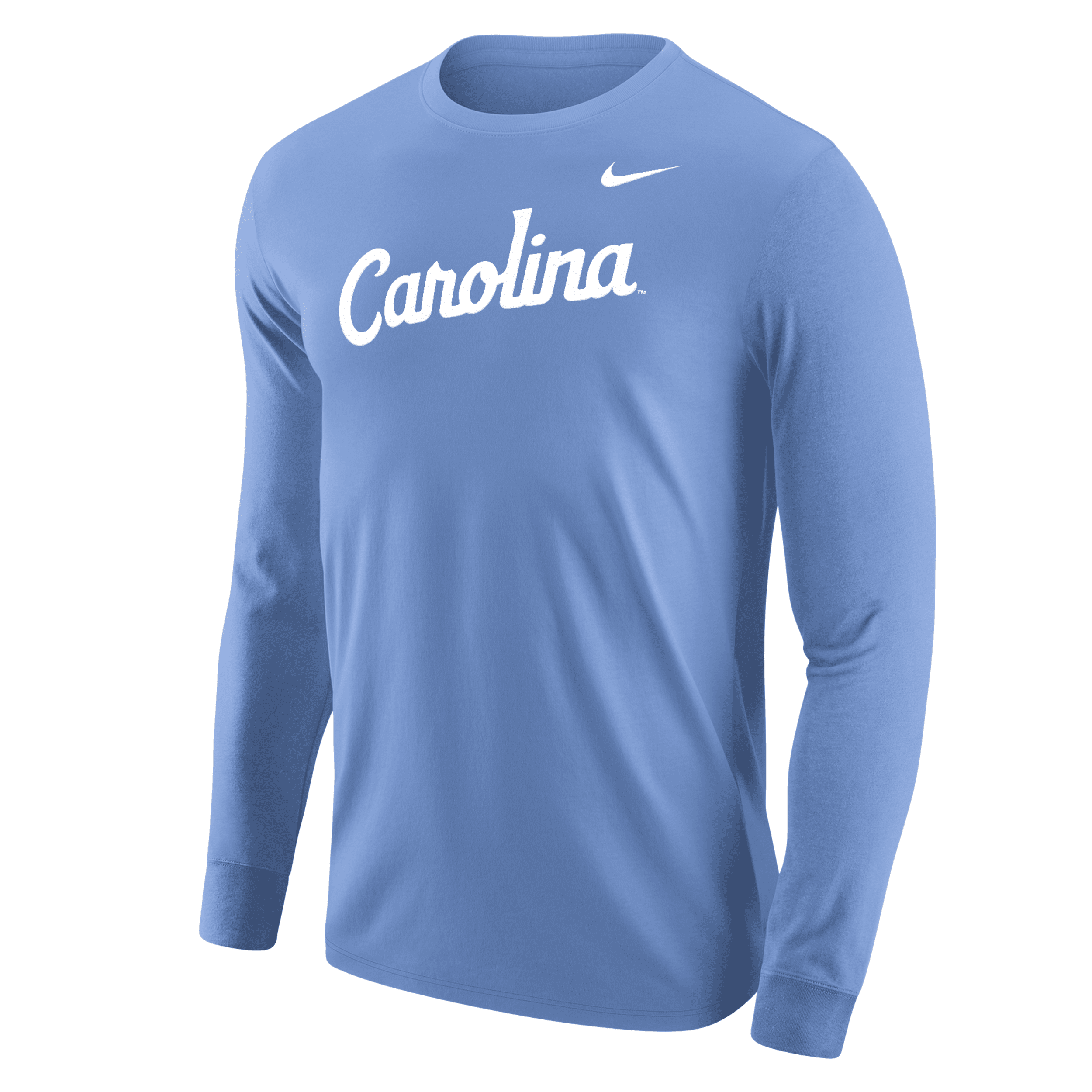 Shop Nike Unc  Men's College Long-sleeve T-shirt In Blue