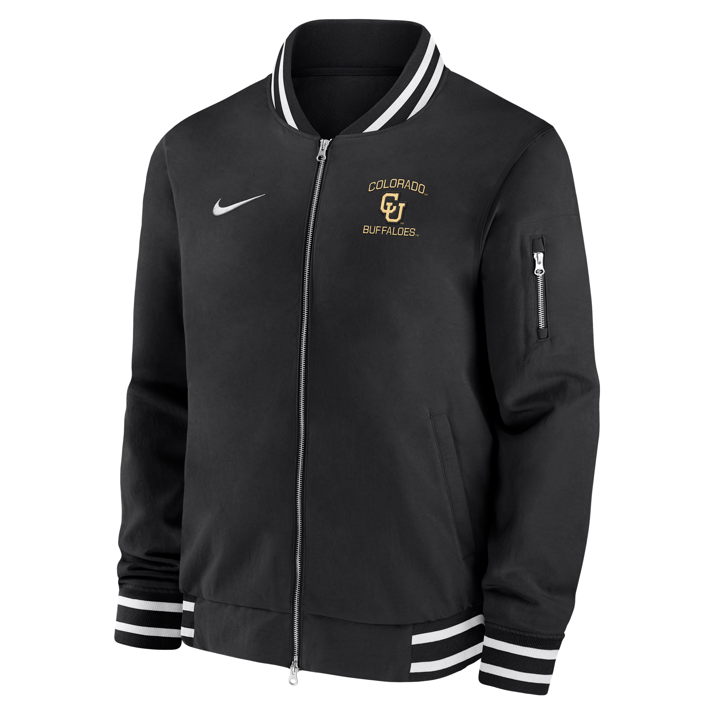 Colorado Buffaloes Nike Men's College Bomber Jacket in Black | M62424E168COLO-BLK