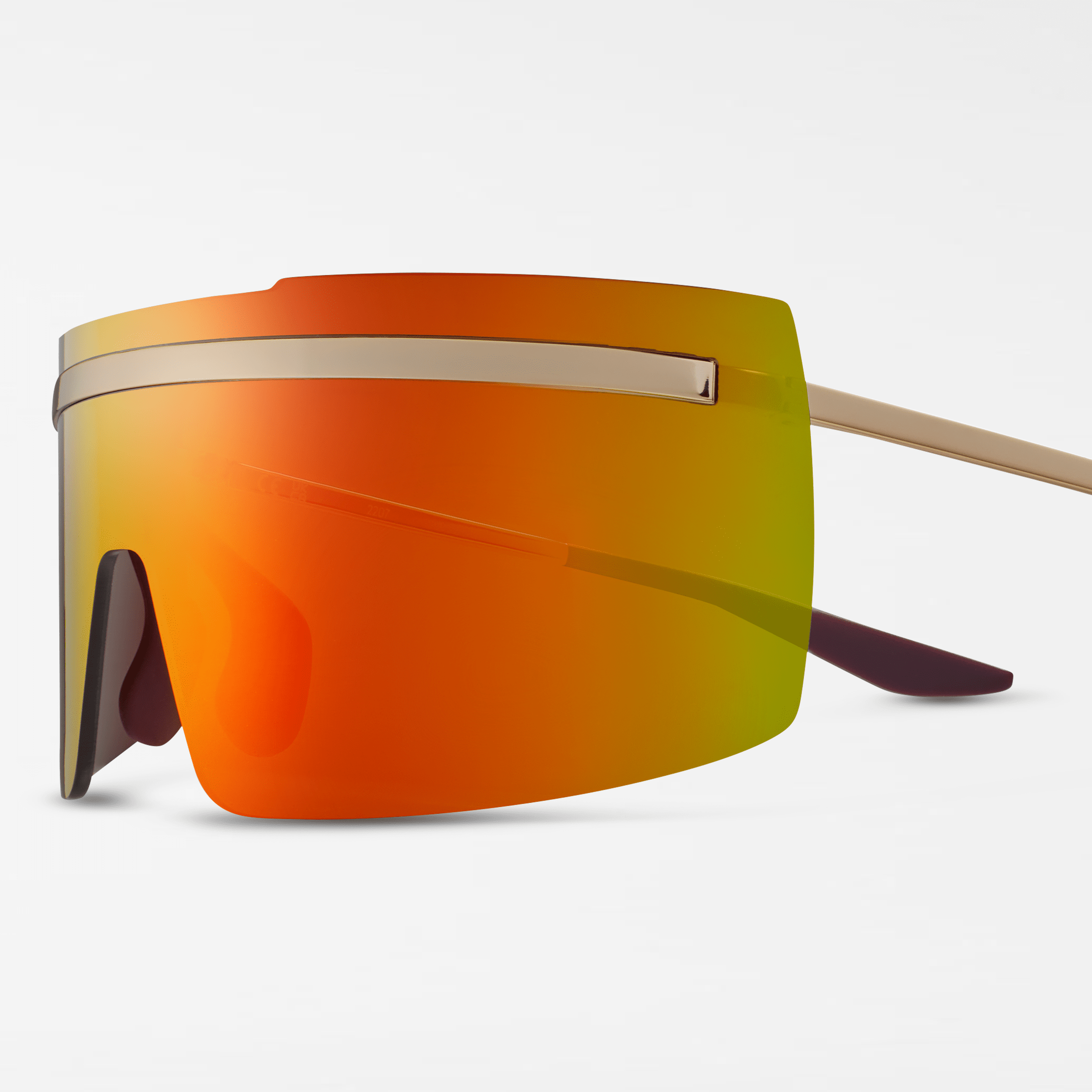 Nike Unisex Echo Shield Mirrored Sunglasses In Brown