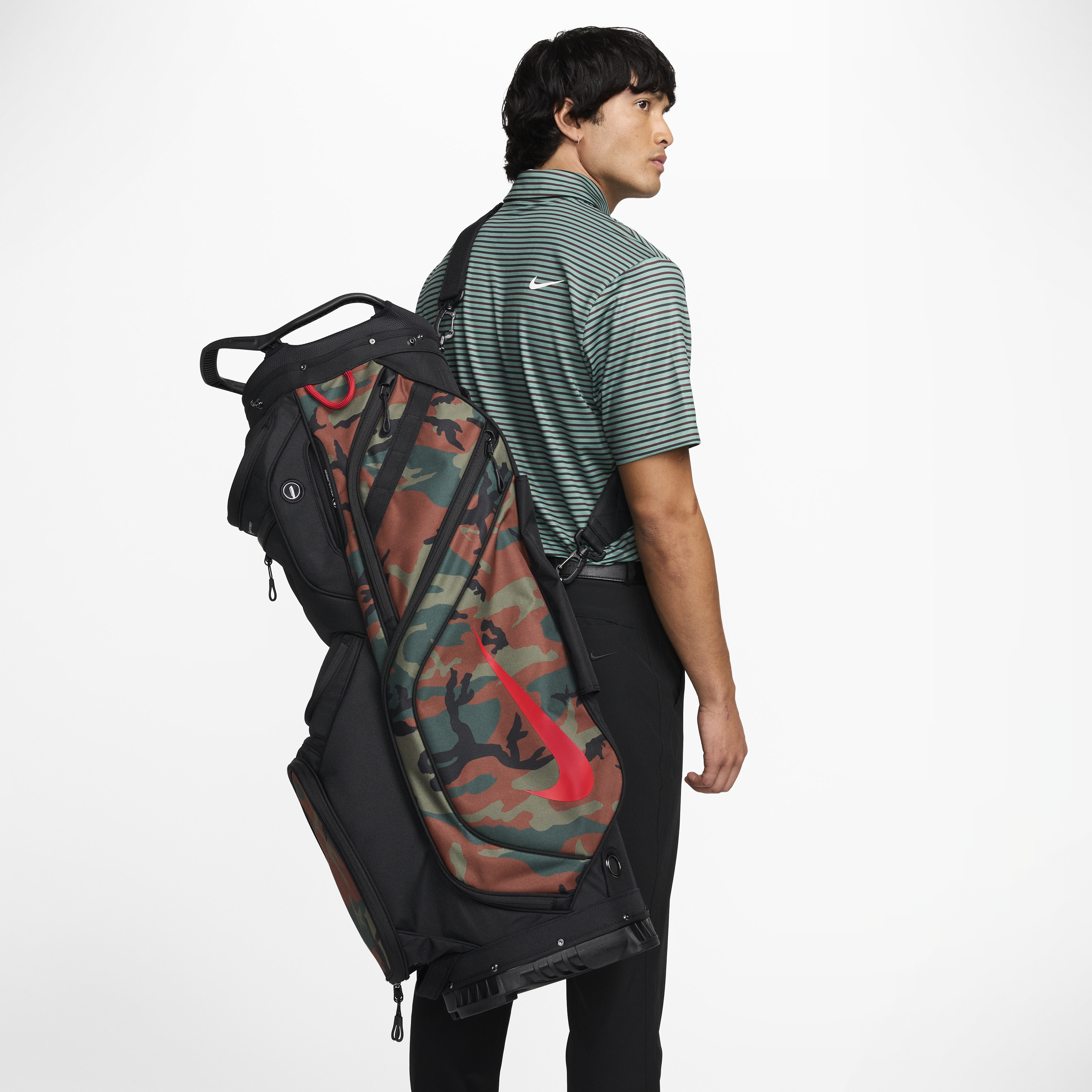 Shop Nike Unisex Performance Cart Golf Bag In Black
