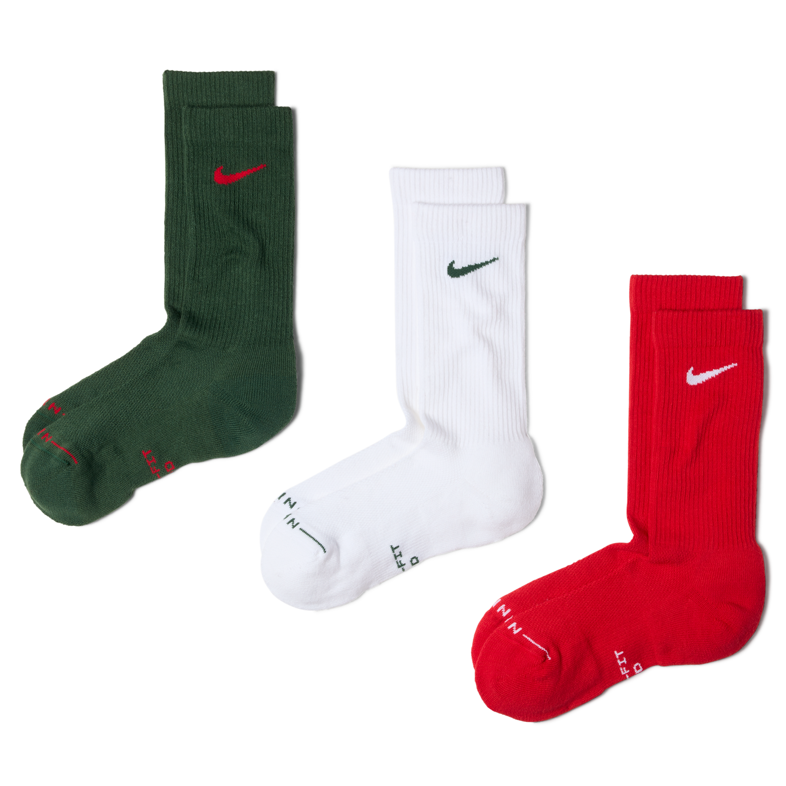Nike Unisex Everyday Elevated Crew Socks (3 Pairs) in Multicolor | HQ4335-915