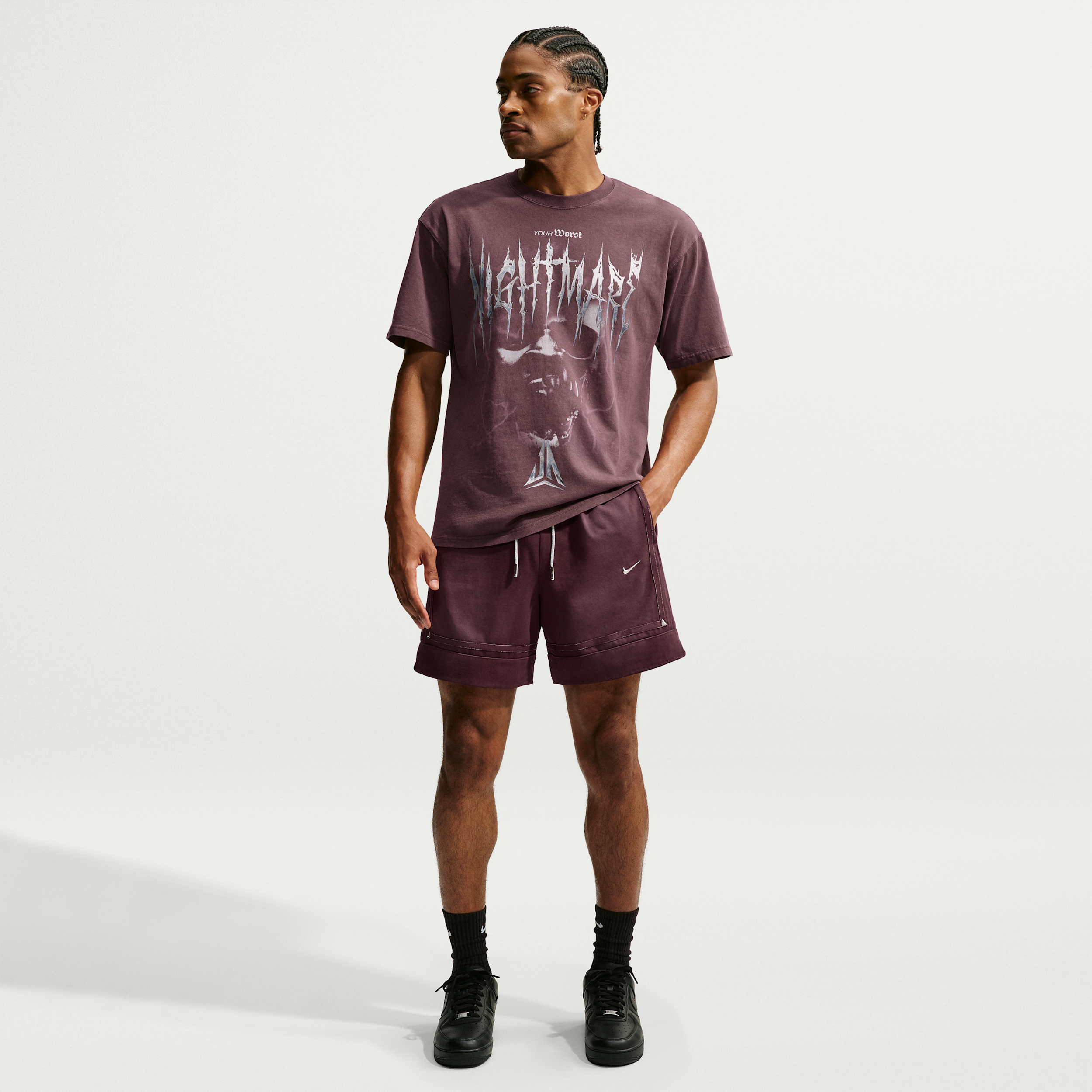 Nike Men's Ja Standard Issue GM Pro 6'' Basketball Shorts, 3XL, Burgundy Crush