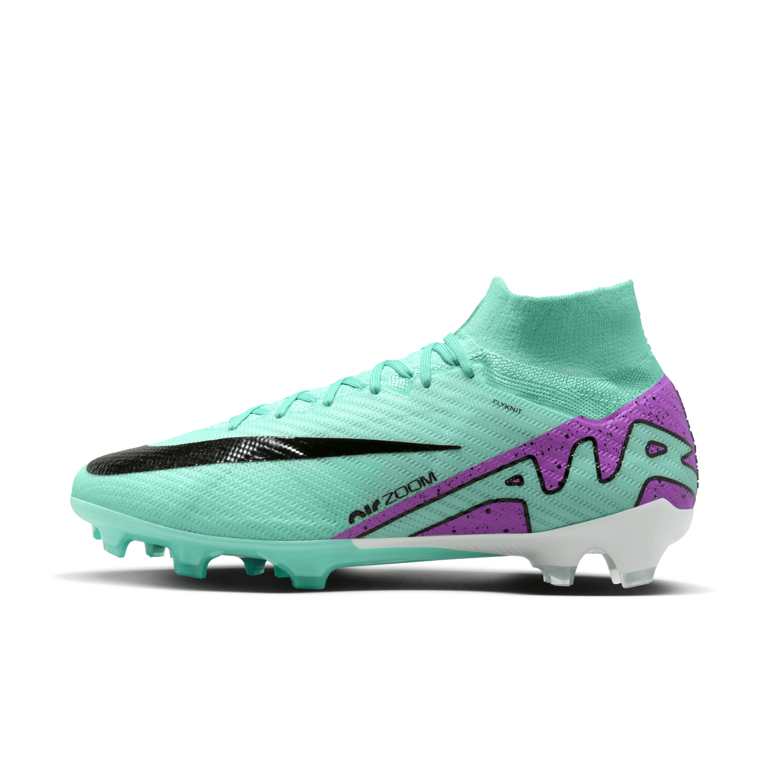 Nike Men's Mercurial Superfly 9 Elite Firm-ground High-top Soccer Cleats In Teal/pink