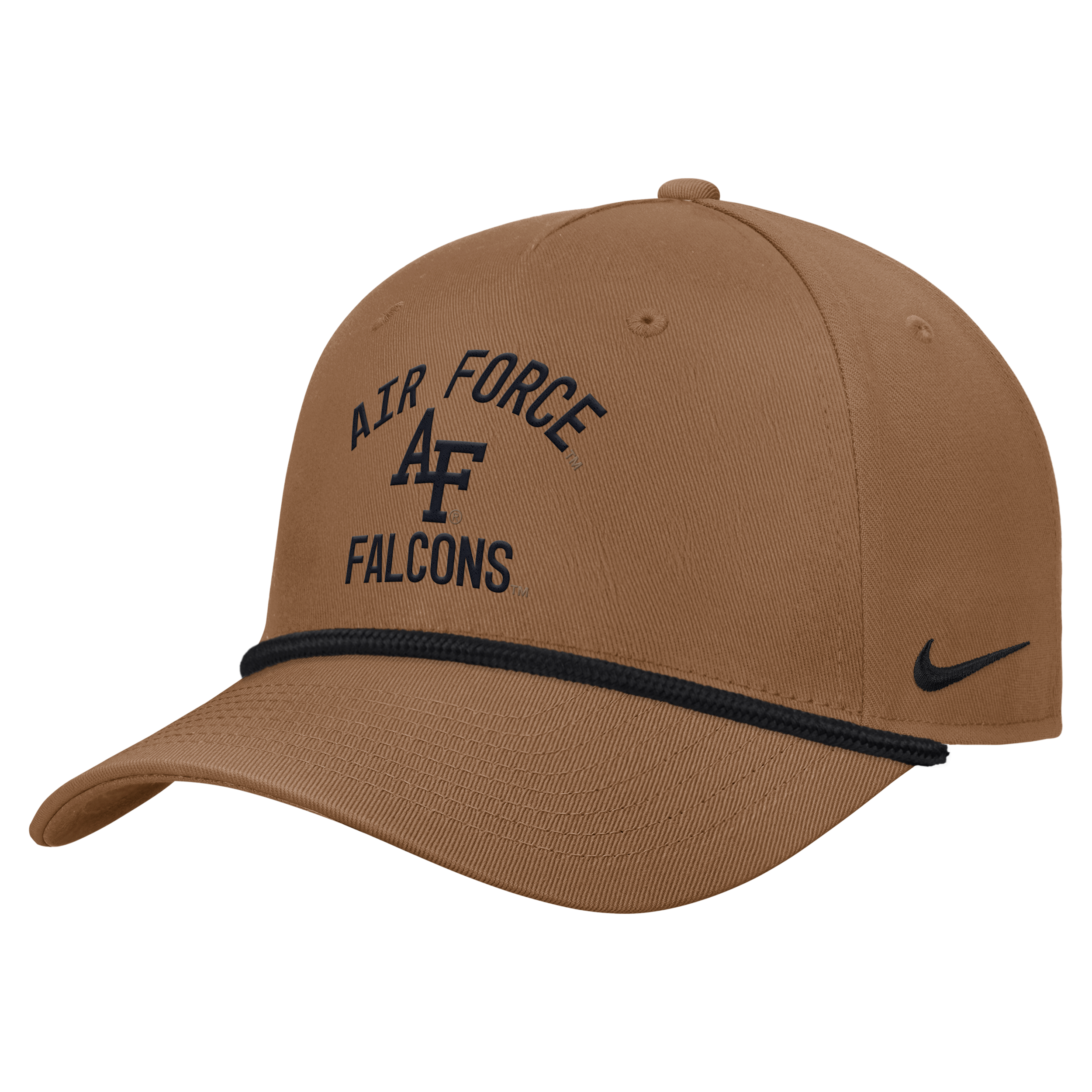 Air Force 2026 Military Appreciation Rope Rise Nike Men's College Adjustable Hat in Brown | C16829C750USAA-ALB