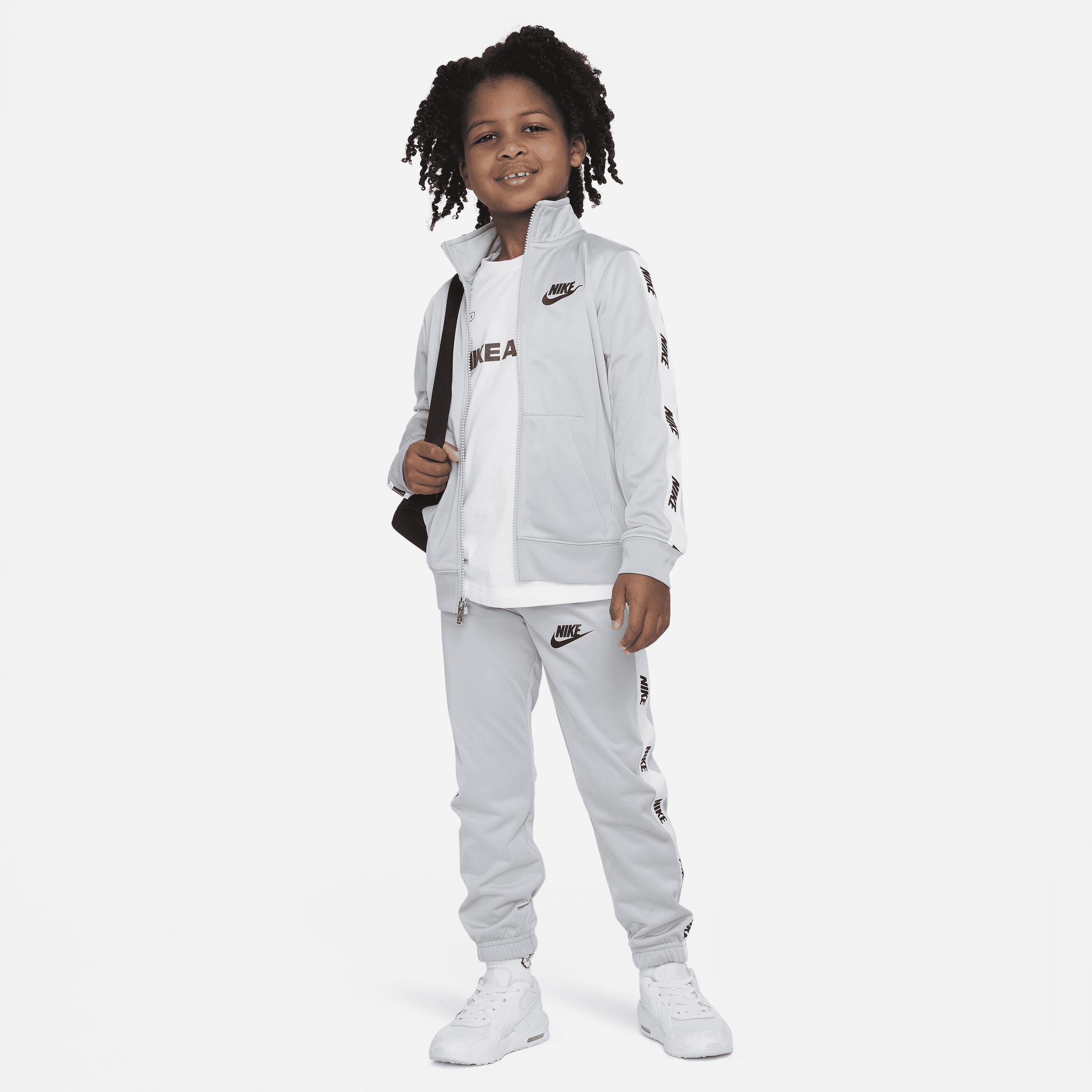 Nike Sportswear Little Kids' Tracksuit In Grey