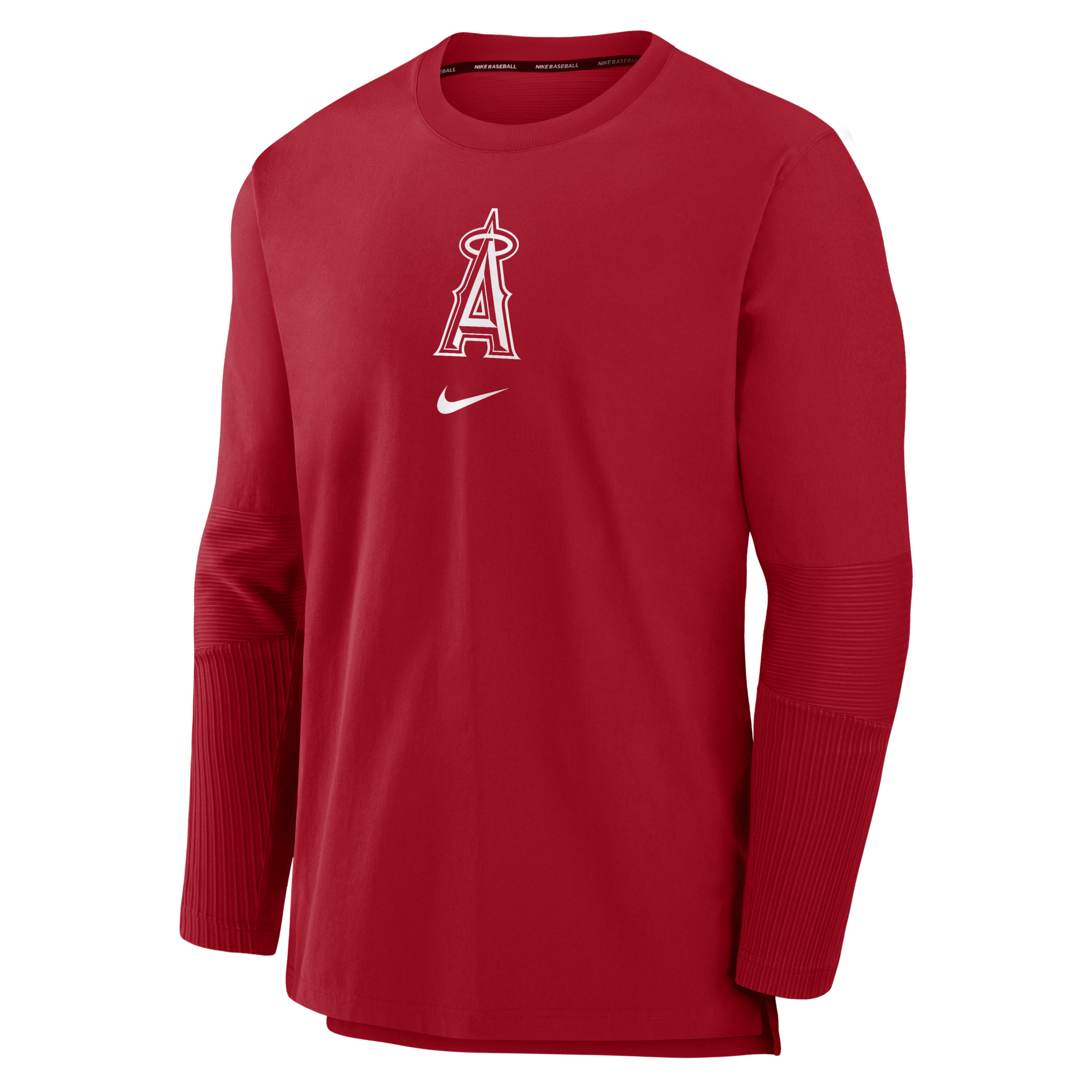 Shop Nike Los Angeles Angels Authentic Collection Player  Men's Dri-fit Mlb Pullover Jacket In Red