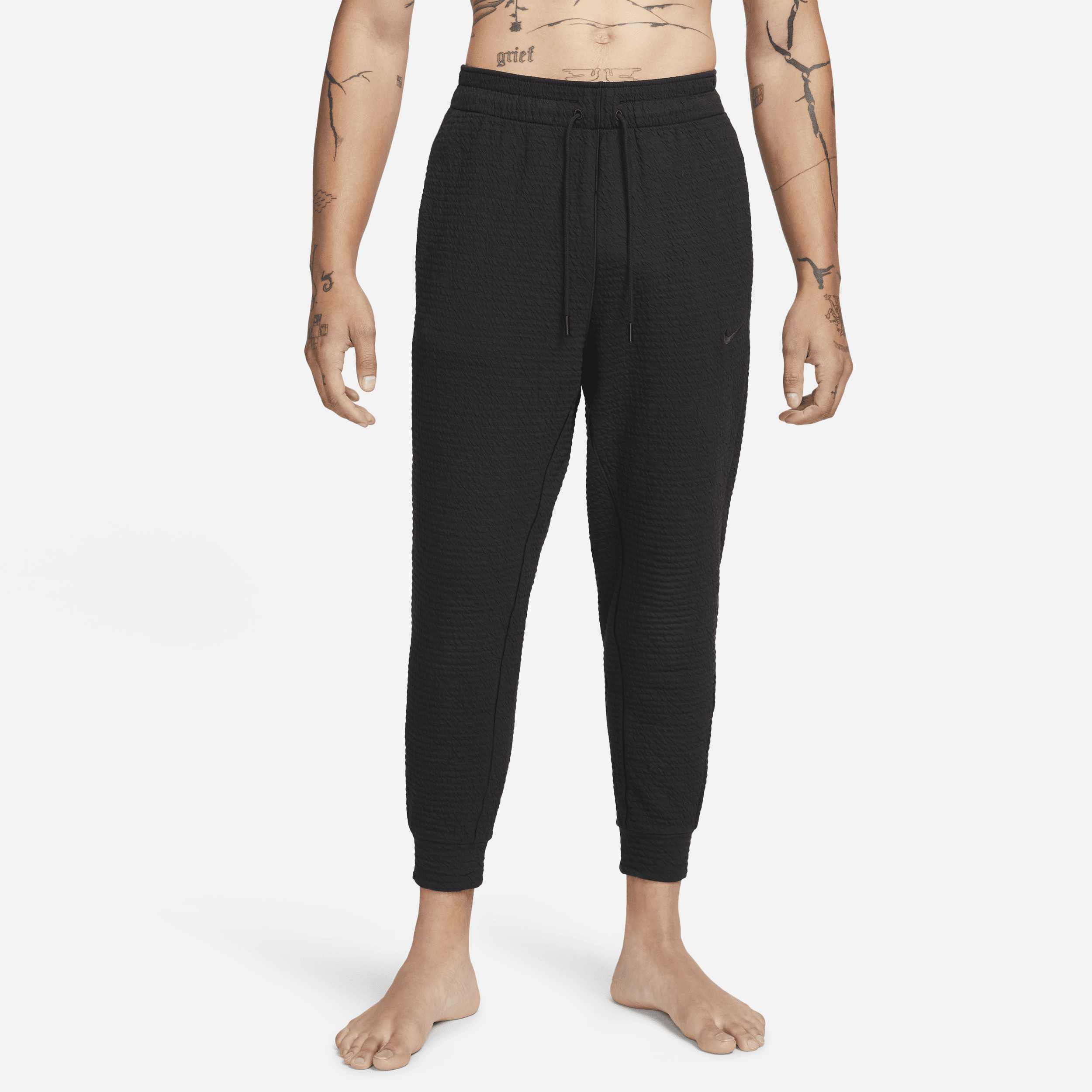 Shop Nike Men's  Yoga Dri-fit Pants In Black
