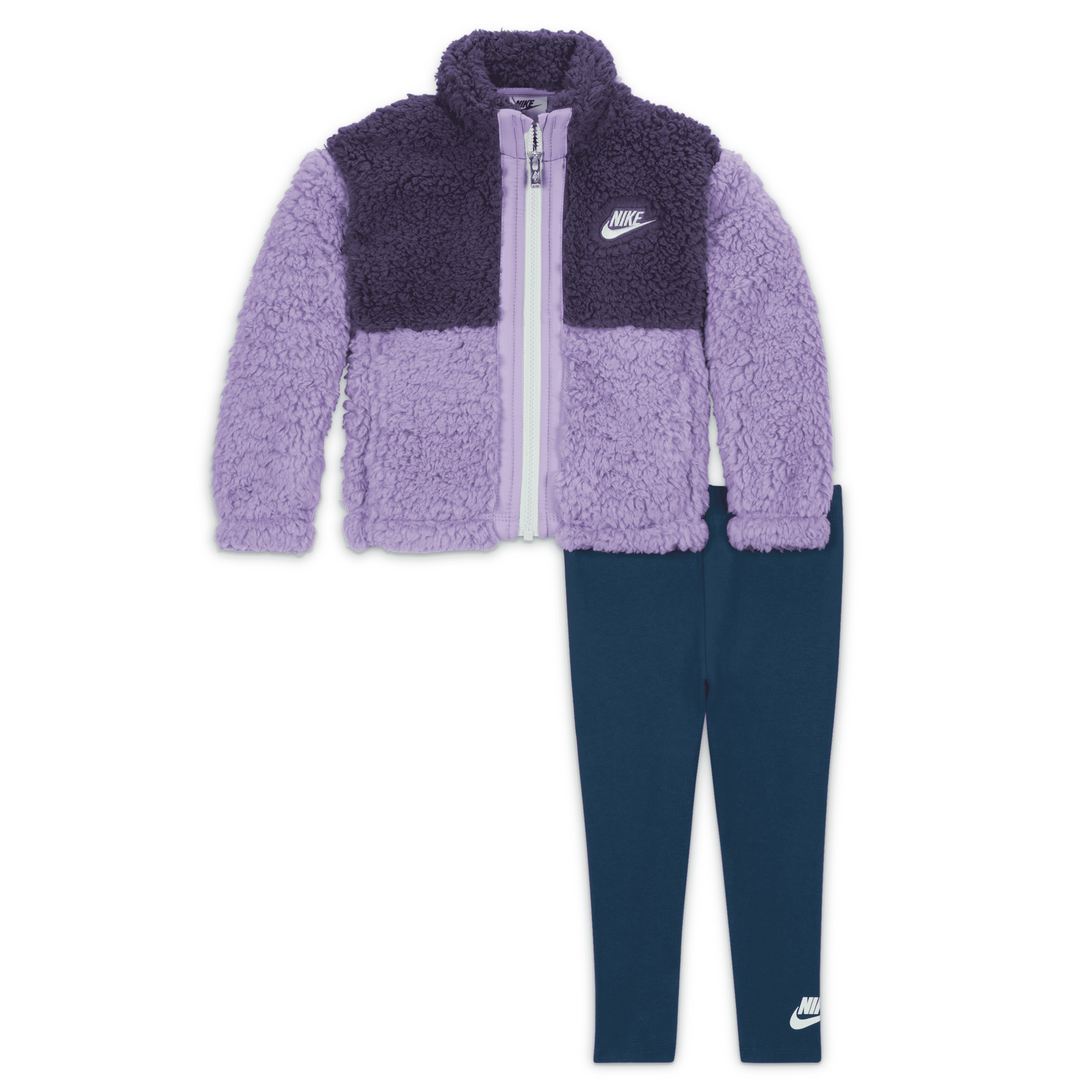 Nike Sherpa Full-zip Set Baby (12-24m) Set In Blue