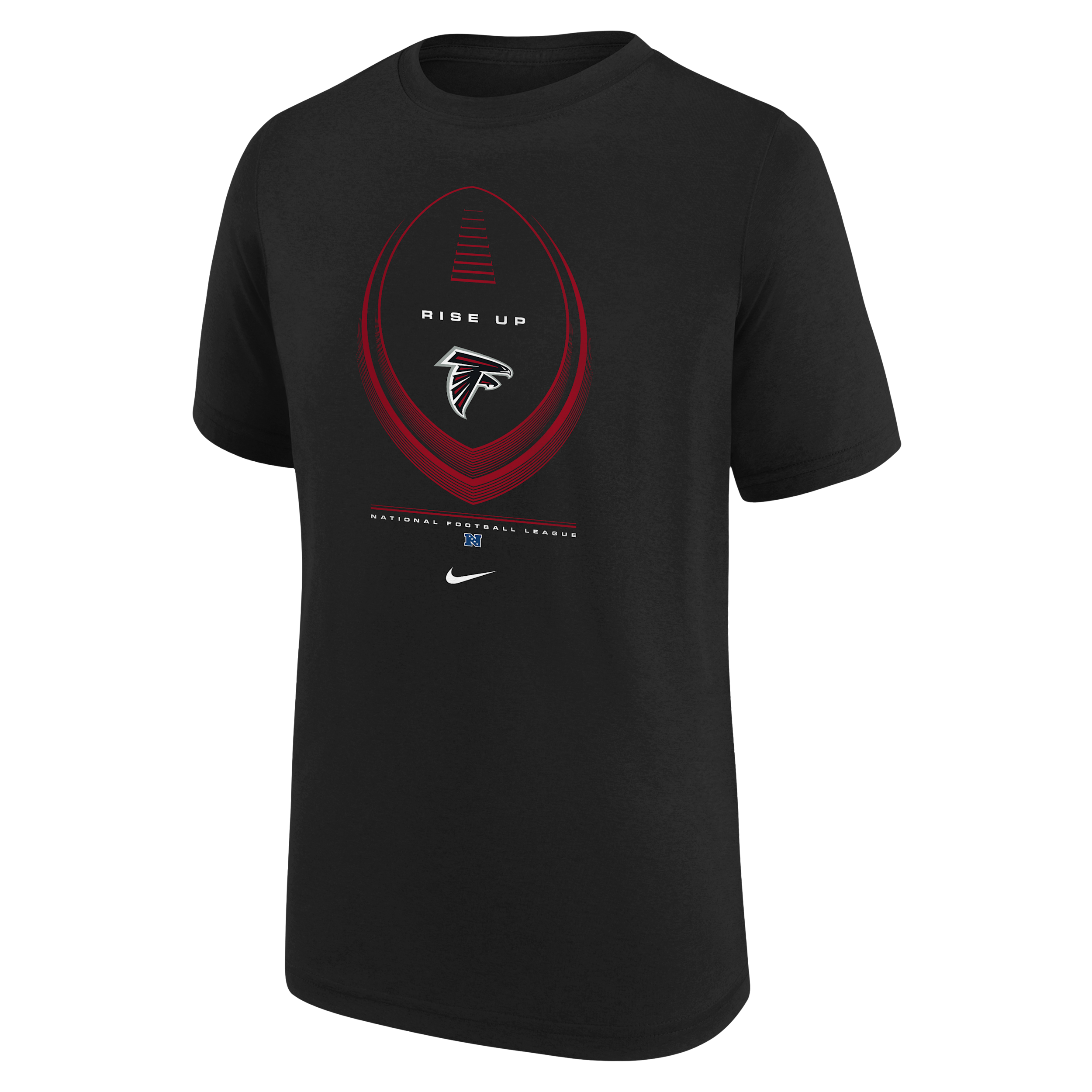 Atlanta Falcons Icon Legend Edition Big Kids' Nike Dri-FIT NFL T-Shirt in Black | Z1B7NFQFFAL-NAW