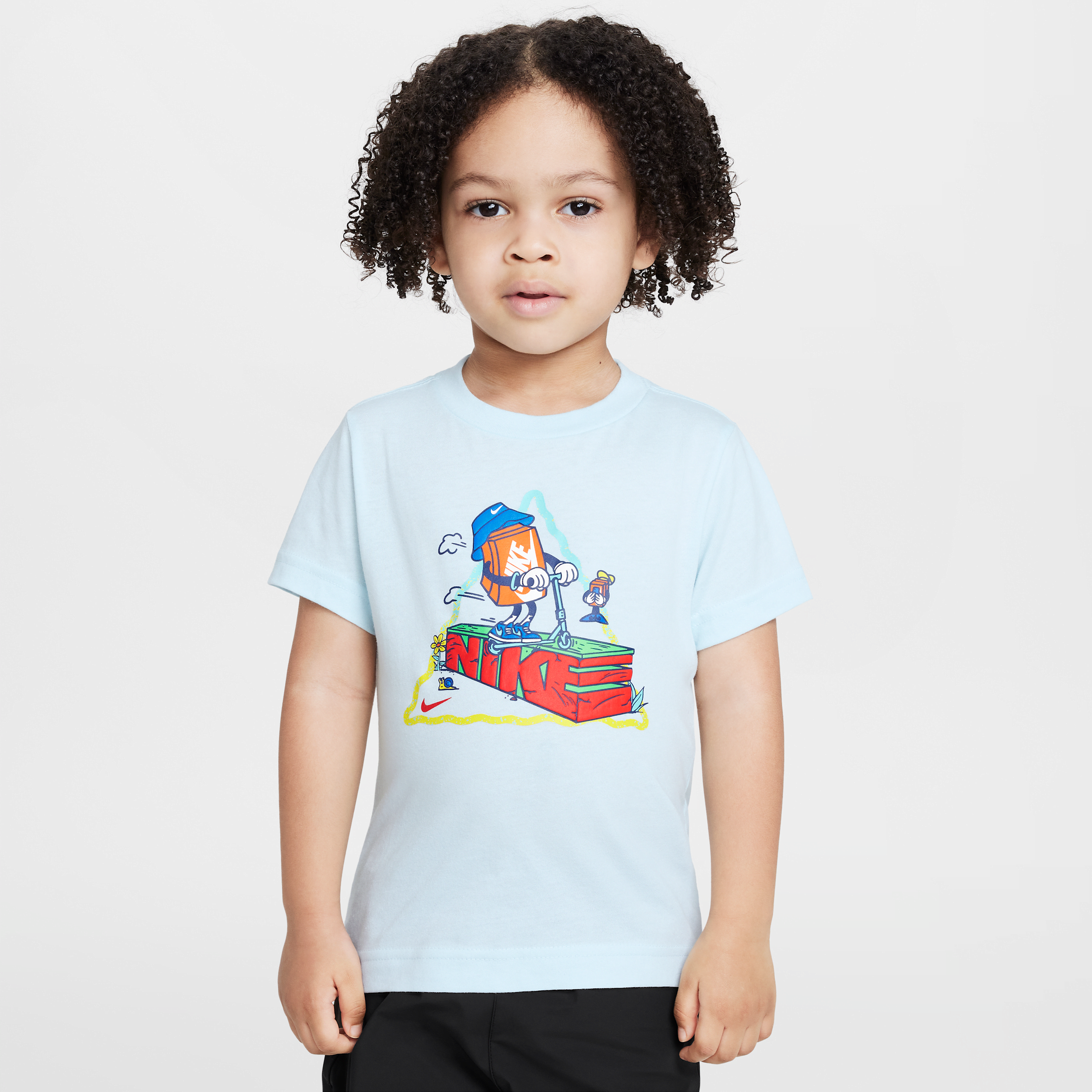 Nike Toddler Boxy Scooter T-Shirt in Blue 76N061-G25 17$