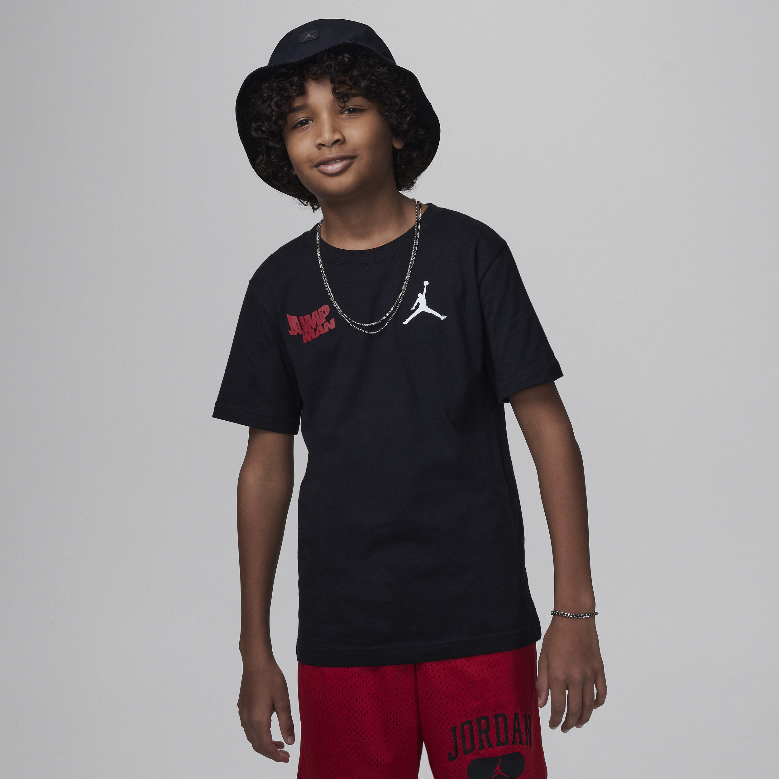 Shop Jordan Wavy Motion Big Kids' Jumpman T-shirt In Black