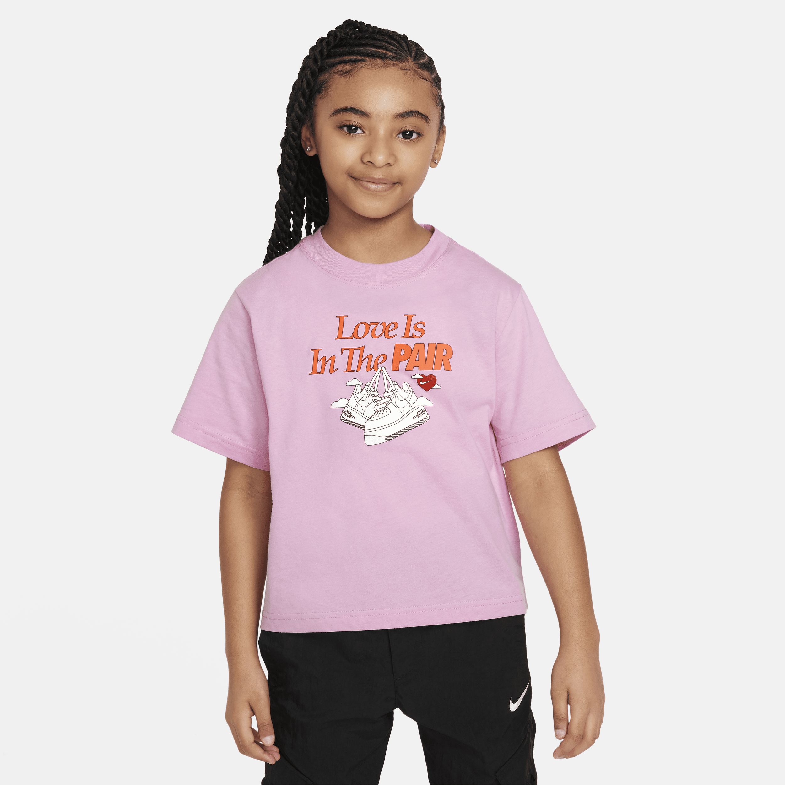 NIKE SPORTSWEAR BIG KIDS' (GIRLS') BOXY T-SHIRT,1014069294