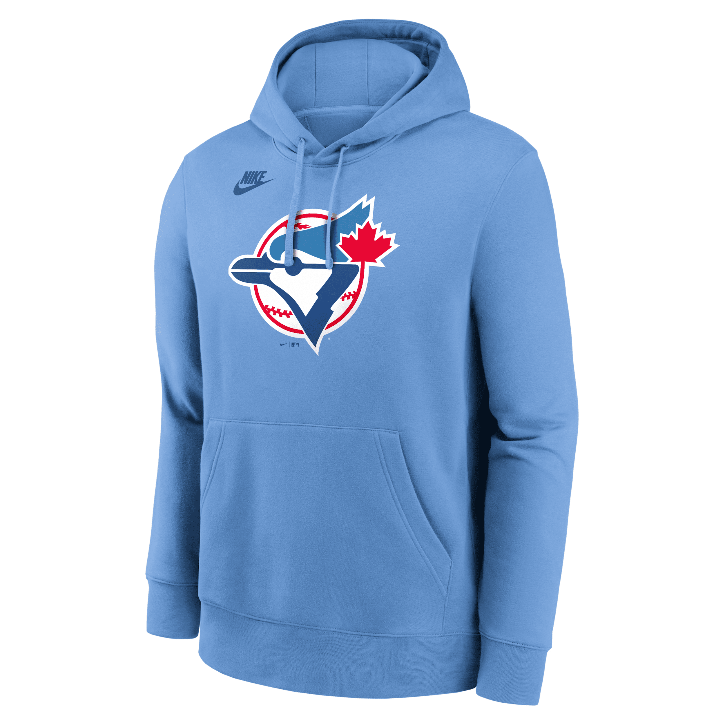 Nike Men's Powder Blue Toronto Blue Jays Cooperstown Collection Logo Club Pullover Hoodie - Powder Blue