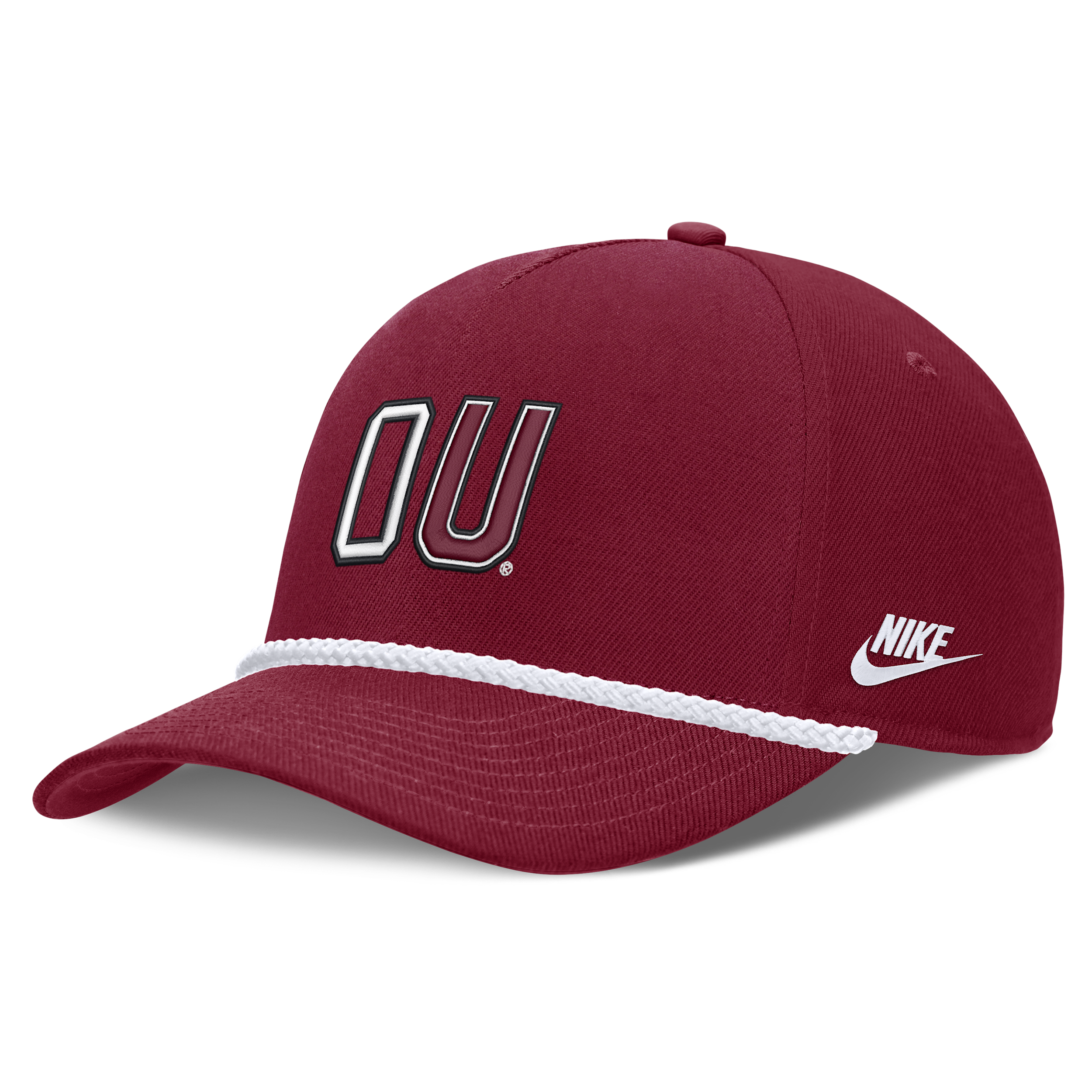 Nike Men's and Women's Crimson Oklahoma Sooners 2026 Basketball Refresh 5-Panel Rope Rise Hat - Crimson