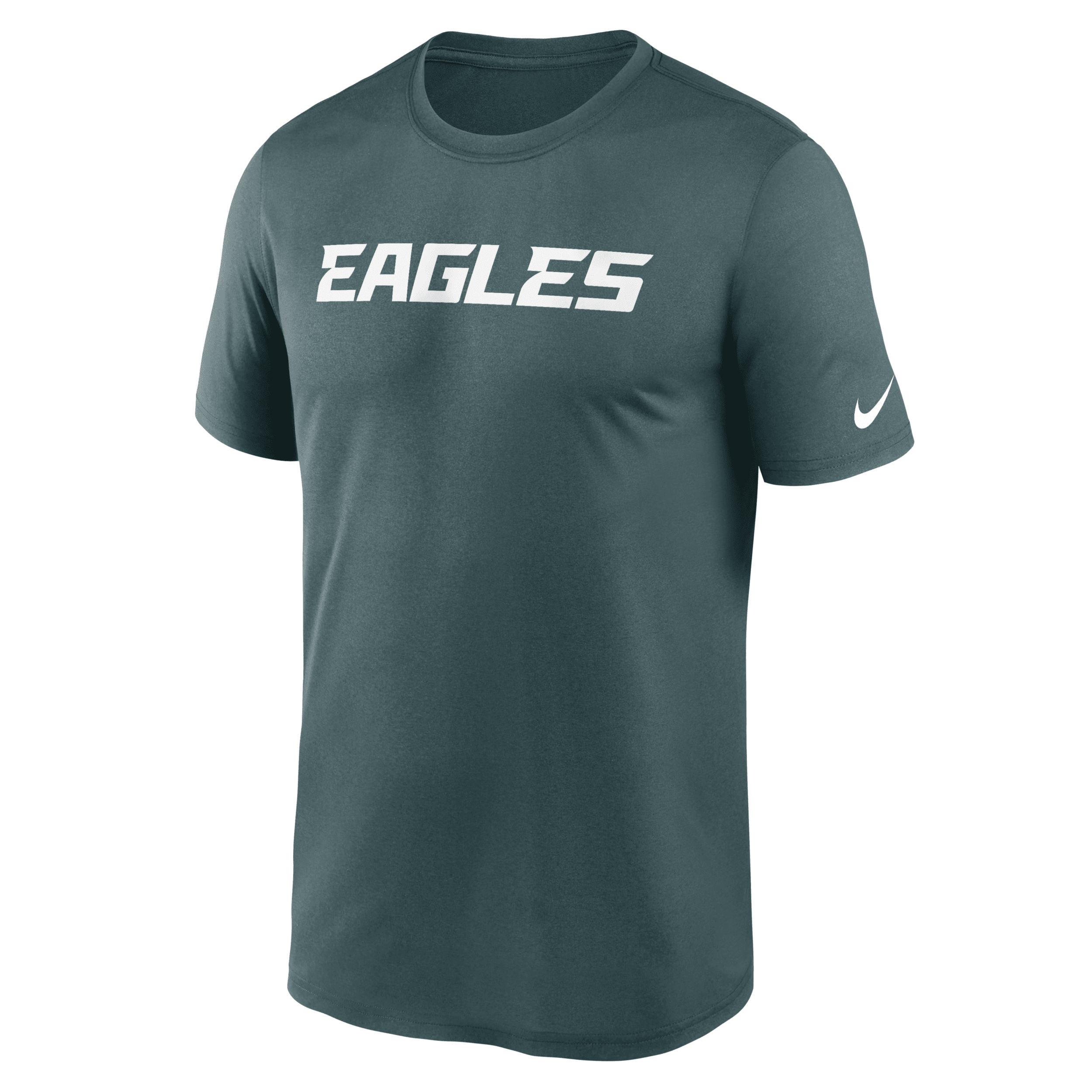 Nike Green Philadelphia Eagles Legend Wordmark Performance T-shirt In Green